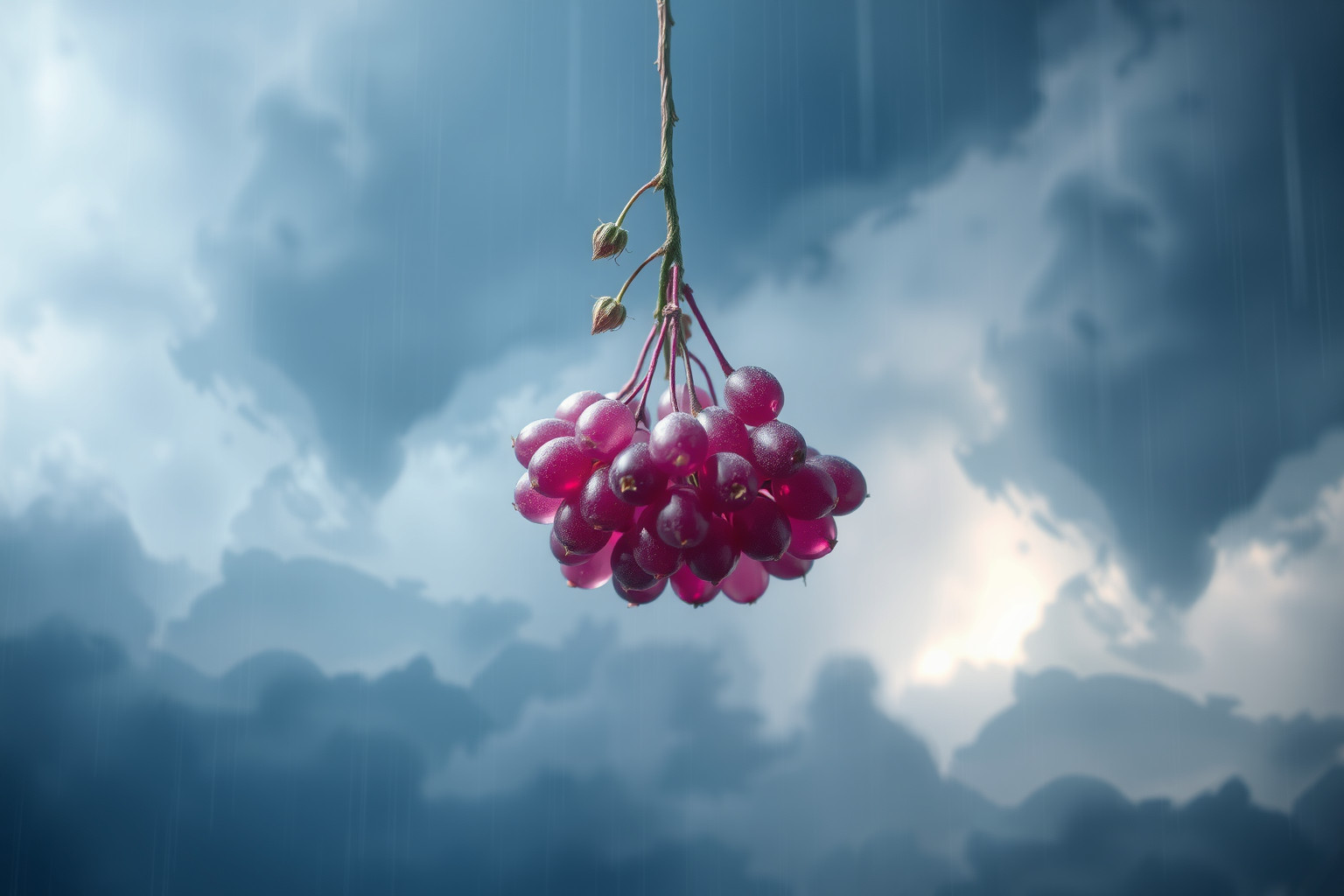 Sognare prugnoli selvatici durante tempesta simboleggia emozioni travolgenti.