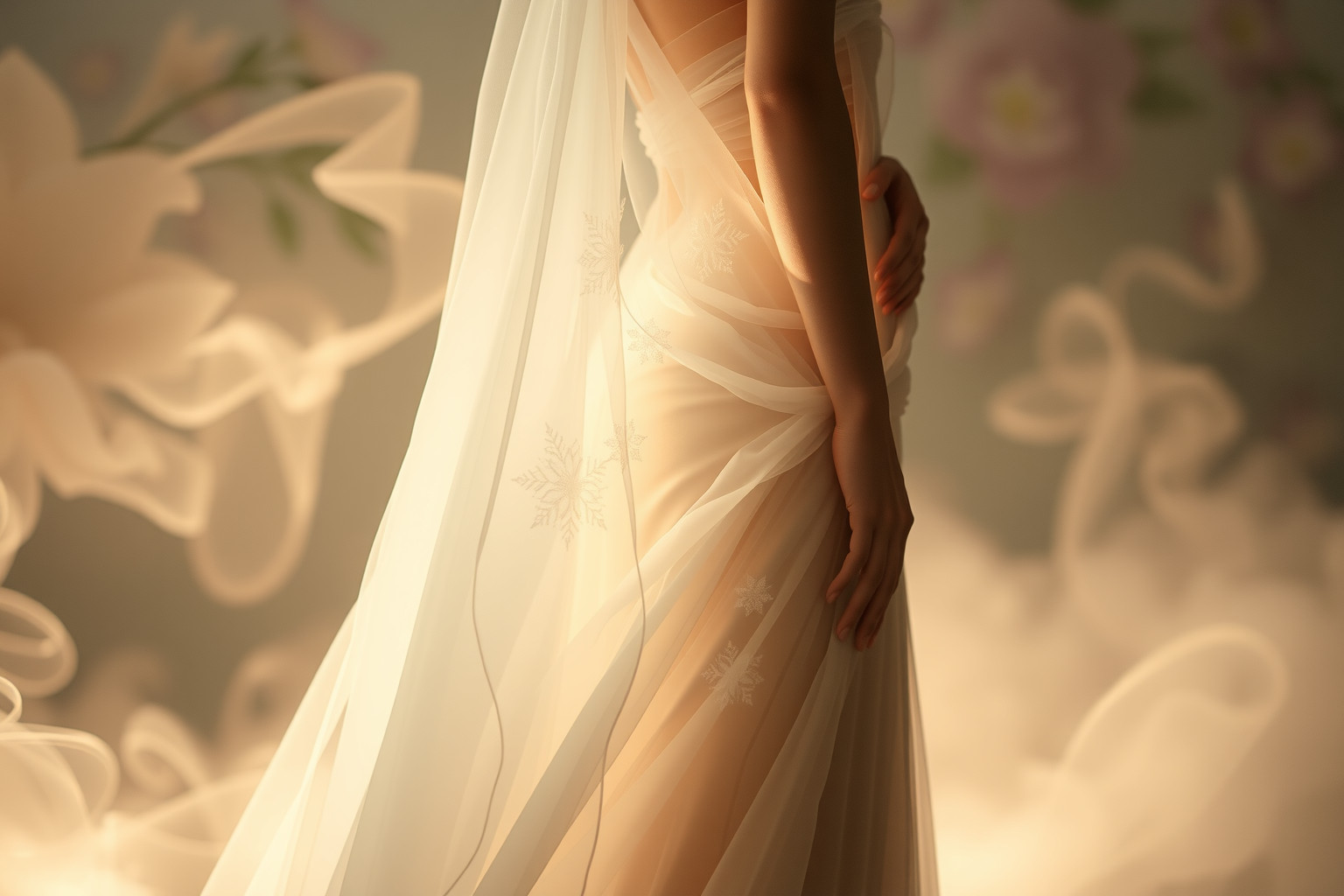 Sognare un abito da sposa stretto simboleggia ansia e insicurezza emotiva.