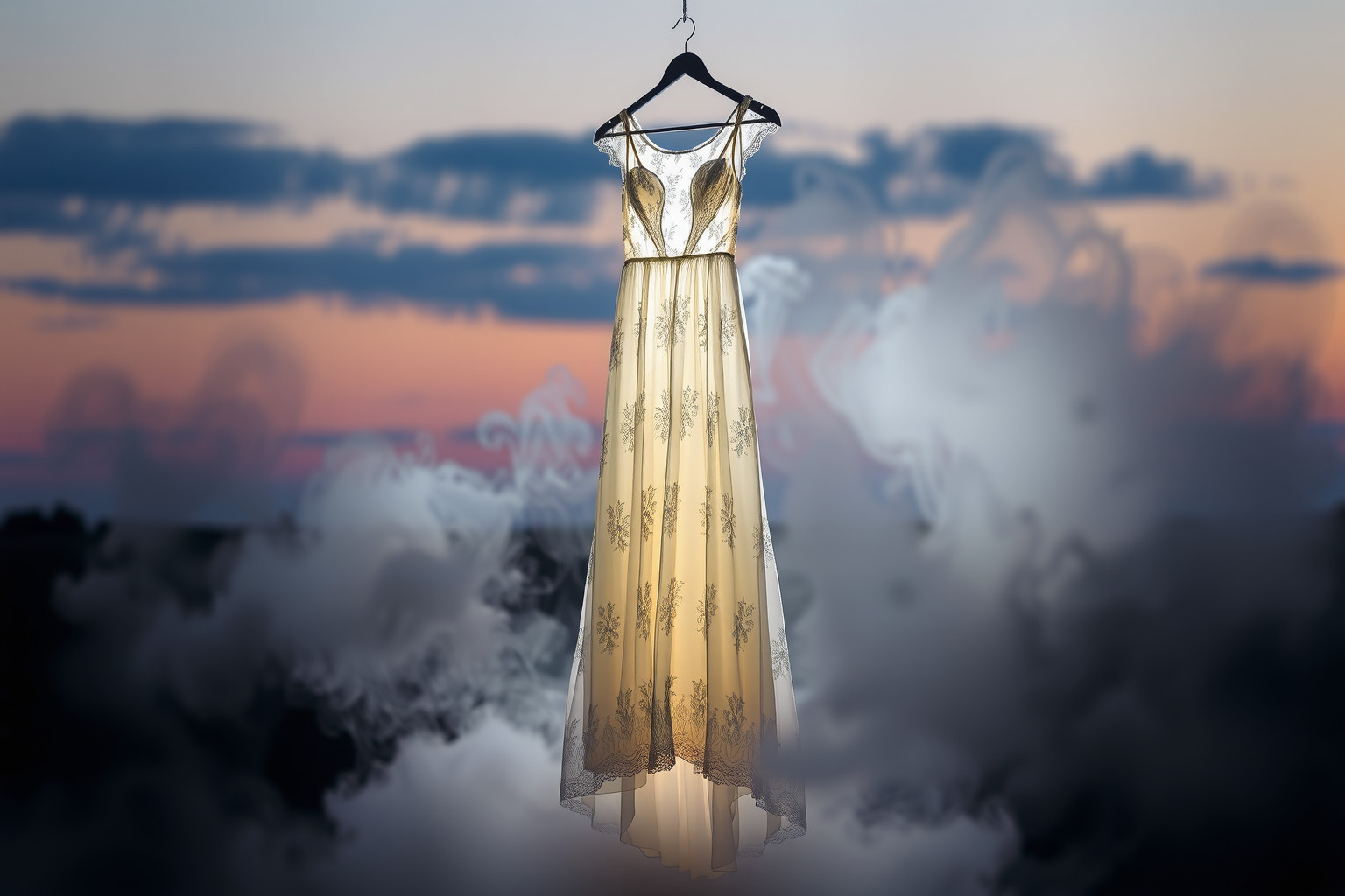 Sognare un abito da sposa vintage simboleggia legami con il passato.