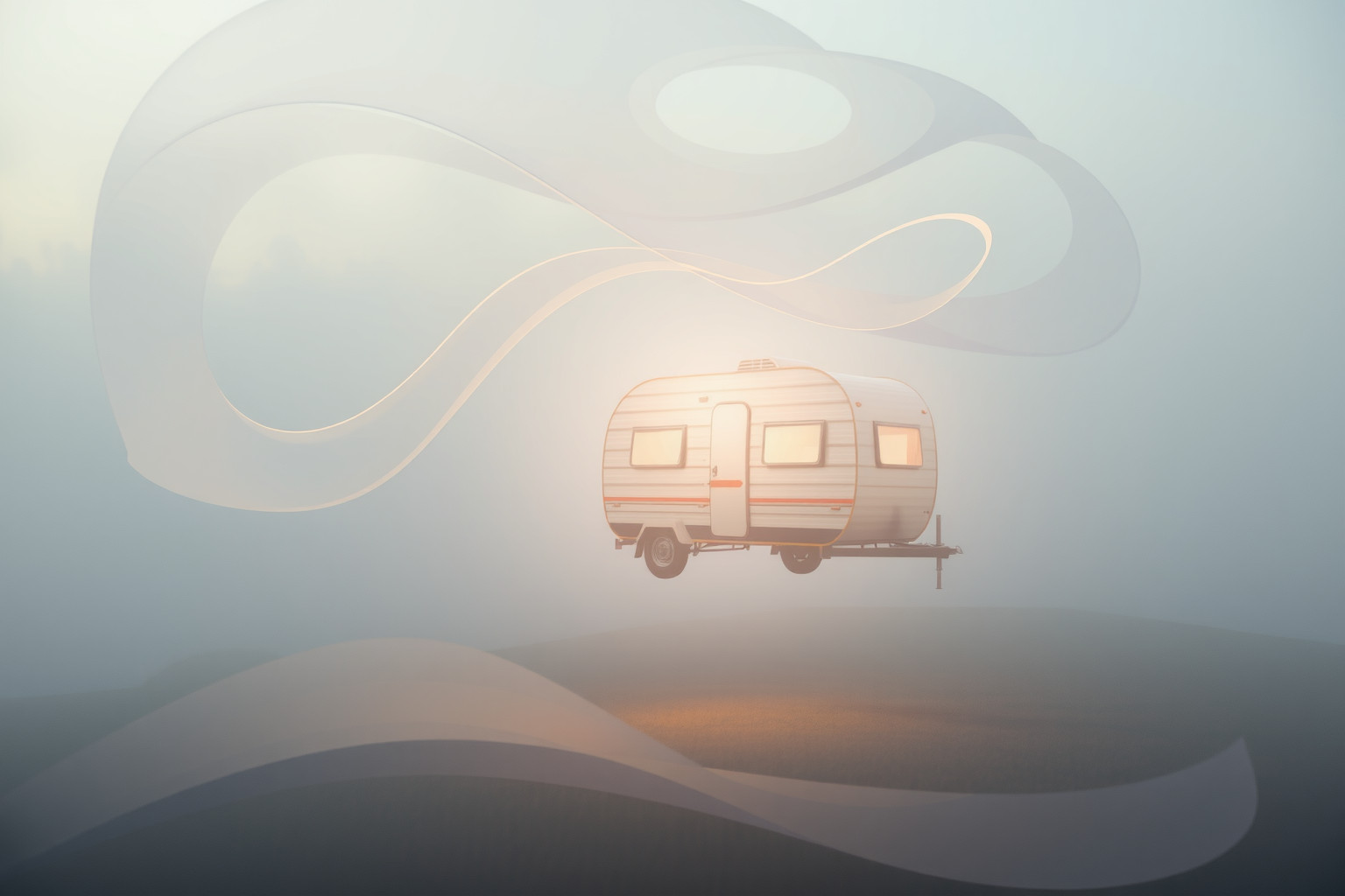 Sognare un caravan fermo riflette pause e riflessioni interiori.