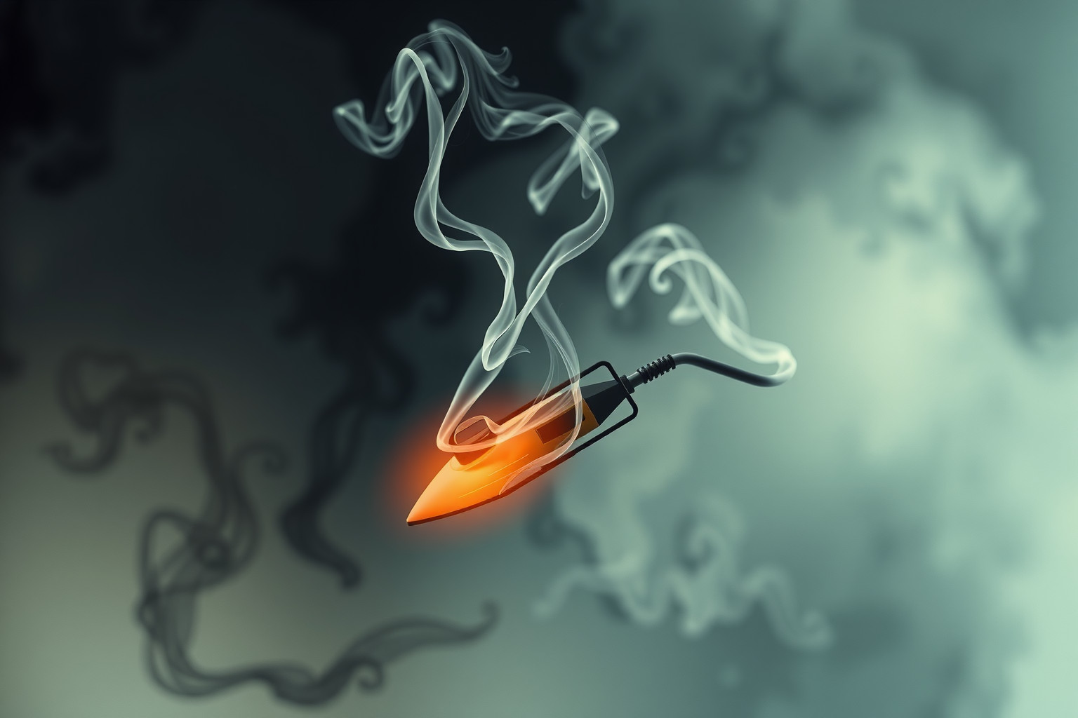 Sognare ferro da fuoco fumante simboleggia mistero e confusione interiore.