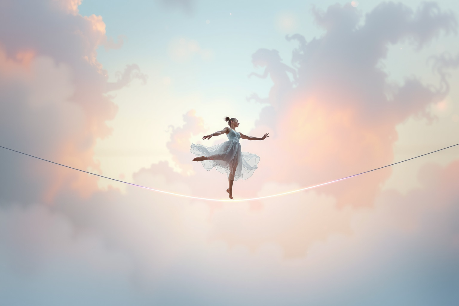 Sognare il funambolo simboleggia equilibrio tra creatività e libertà.