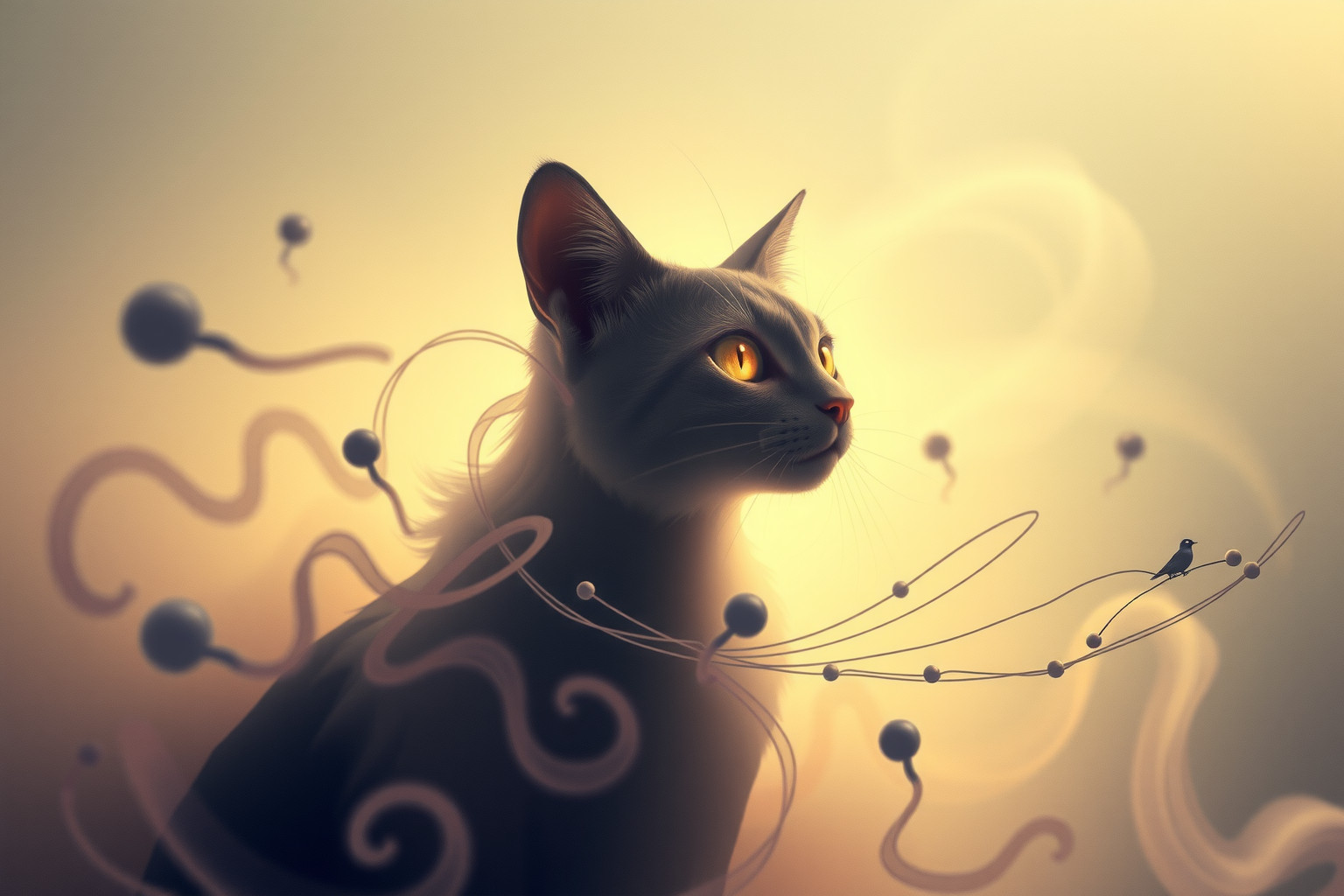 Sognare un gatto simboleggia mistero, intuizione e indipendenza personale.