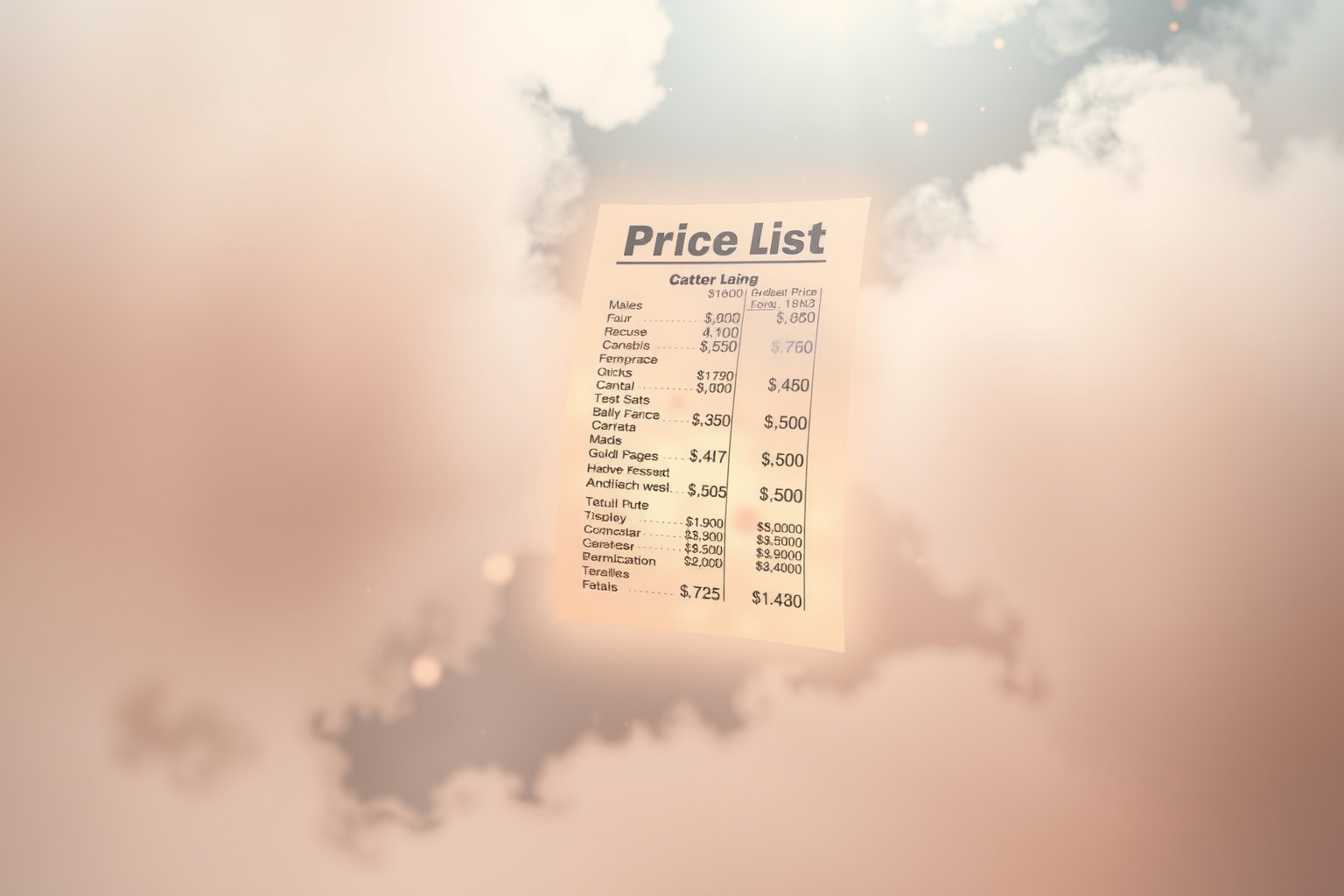 Sognare listini incomprensibili riflette confusione sulle proprie decisioni economiche.
