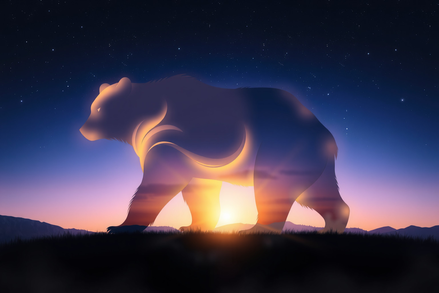 Sognare un orso simboleggia forza interiore e protezione materna.