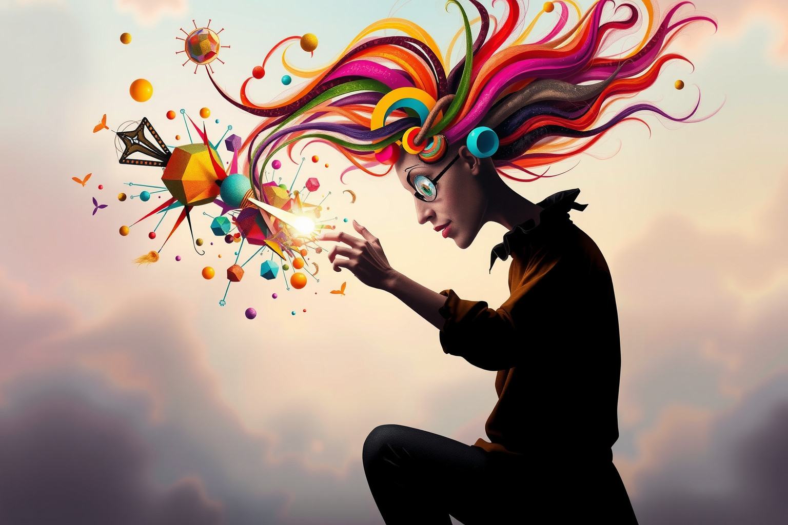 Sognare un pazzo che costruisce simboleggia creatività fuori dagli schemi.
