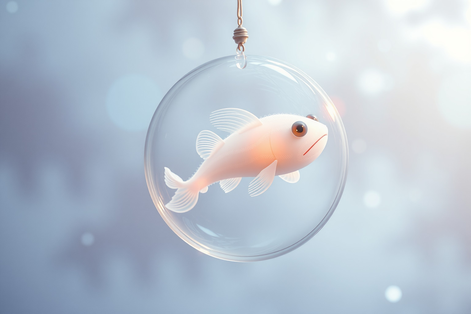 Sognare un pesce marino intrappolato simboleggia limiti emotivi nascosti.