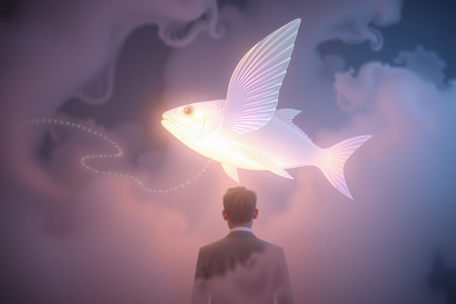 Sognare un pesce volante simboleggia libertà e nuove opportunità.