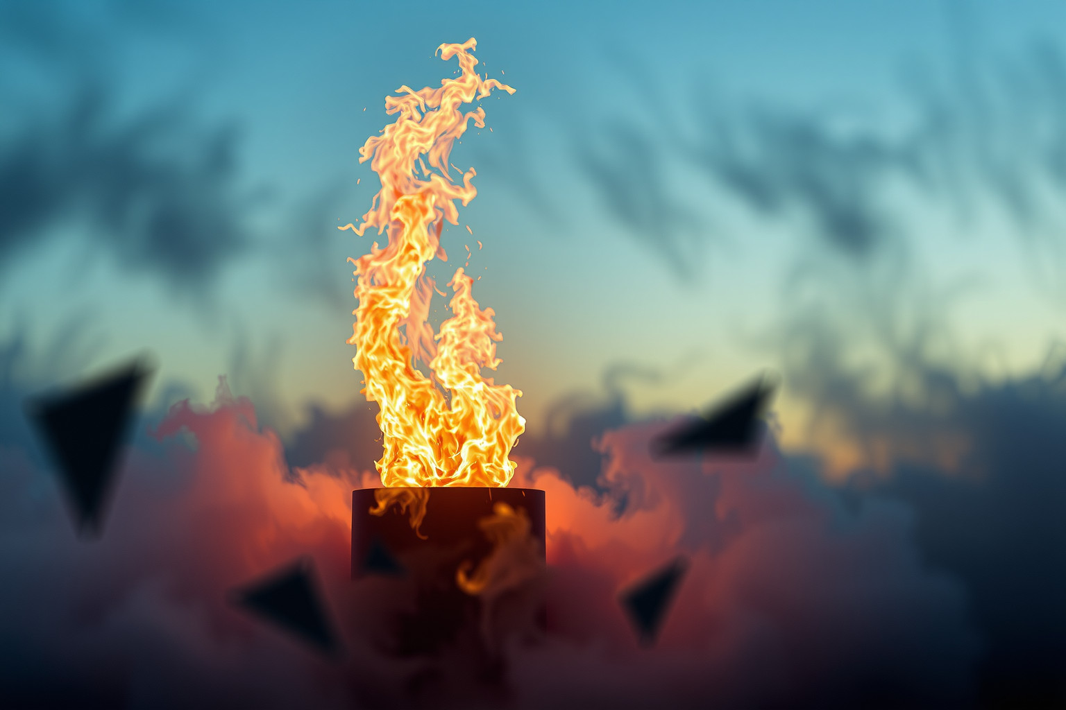 Sognare un piedistallo in fiamme simboleggia rabbia e perdita controllo.