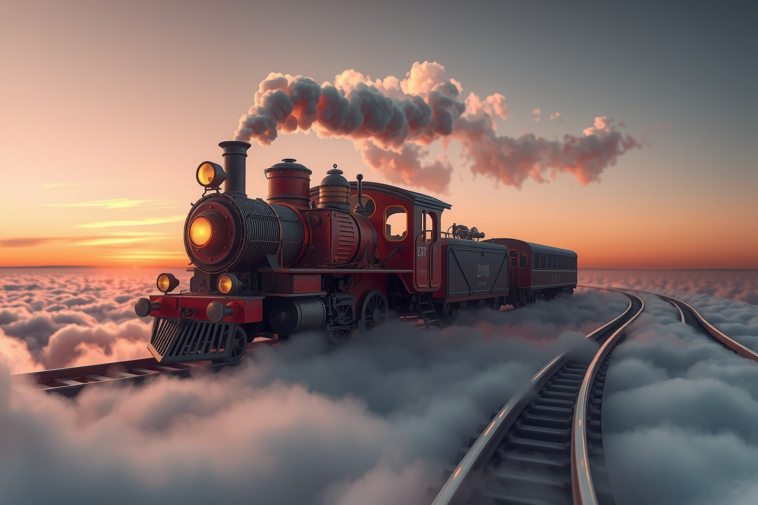Il treno a vapore nei sogni simboleggia il viaggio tra passato e futuro.