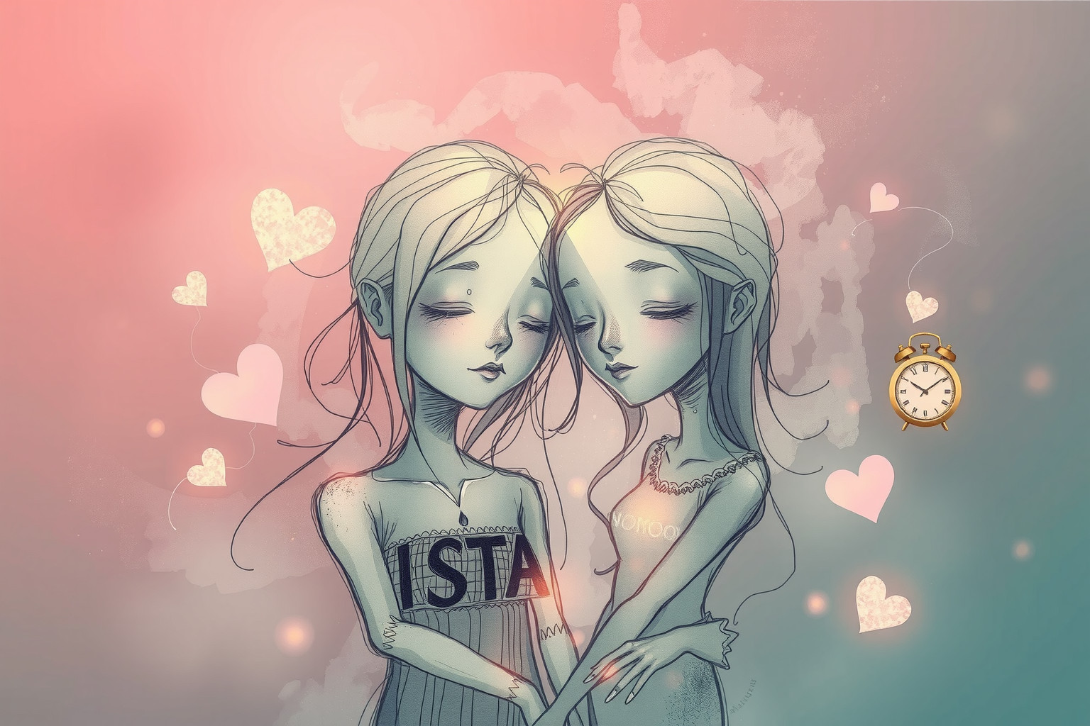 Sognare una caricatura d'amore passato rivela rimpianti nascosti.