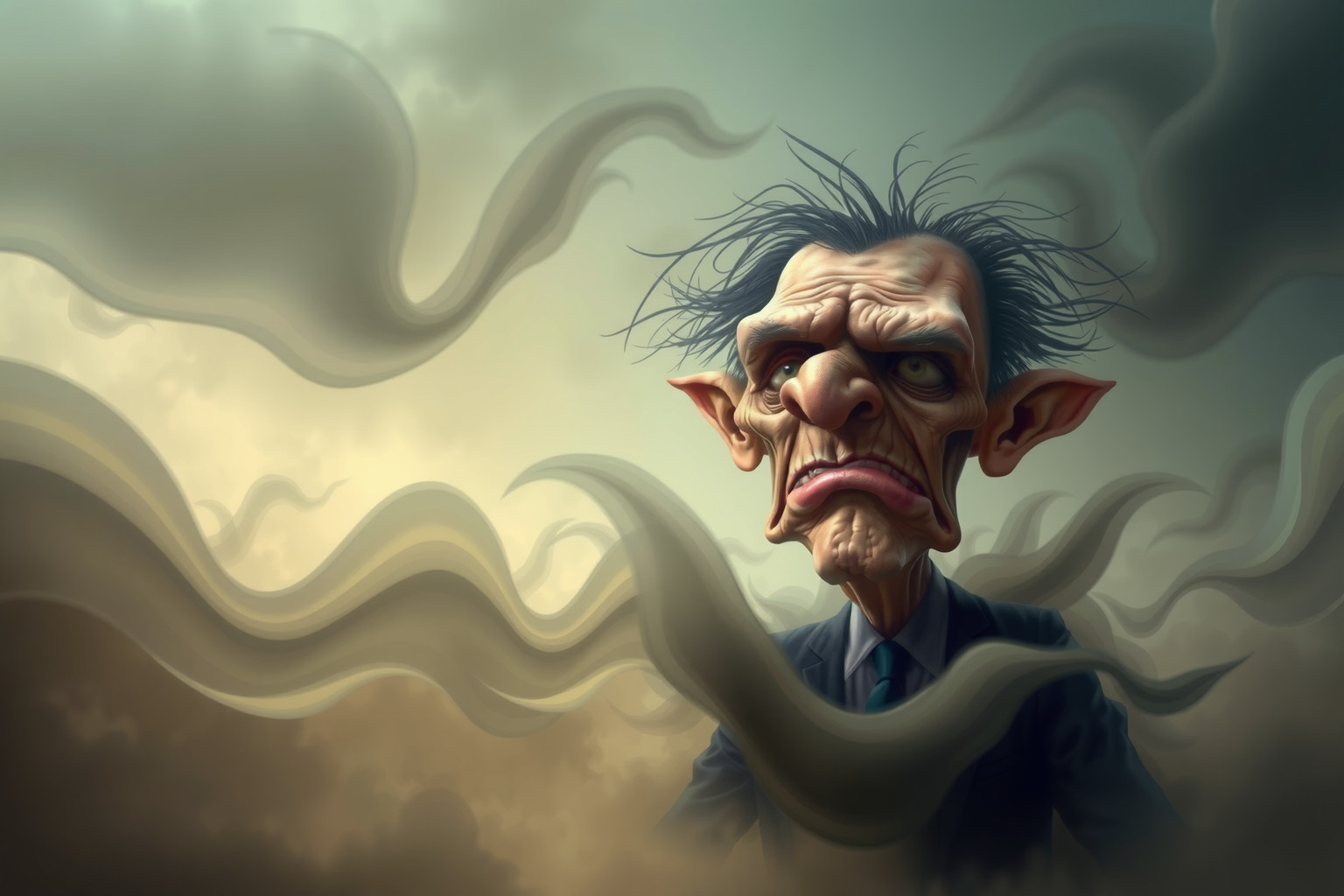 Sognare caricature grottesche svela paure interiori nascoste.