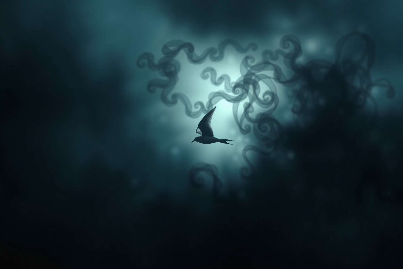 Sognare una rondine di mare oscura simboleggia paure nascoste.