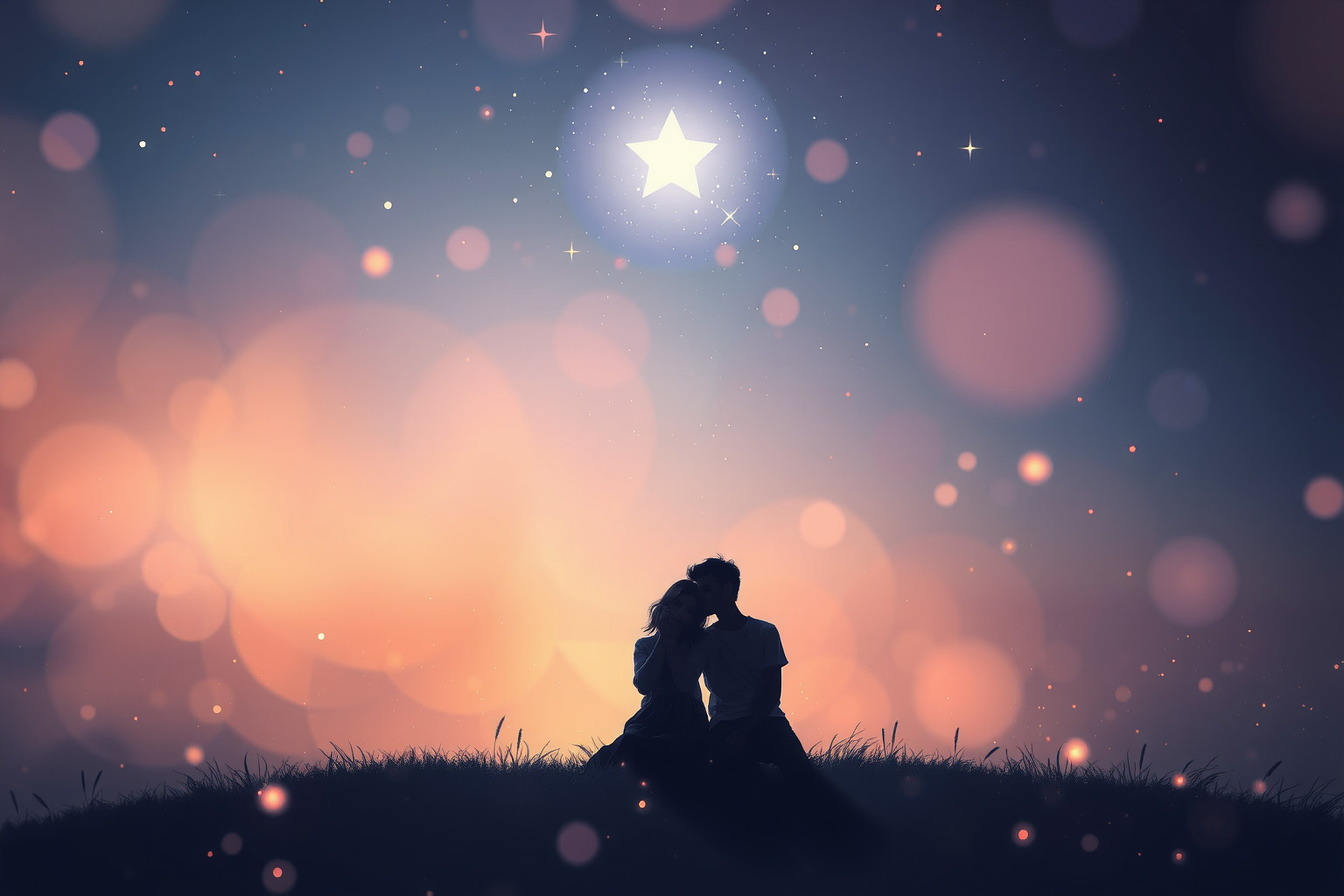Sognare la stella della sera con una persona cara simboleggia speranza condivisa.
