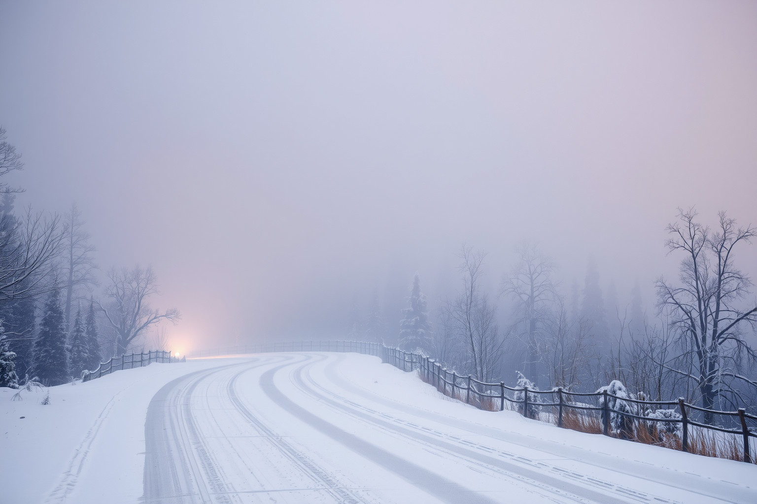 Sognare una strada principale sotto la neve indica ostacoli inaspettati.