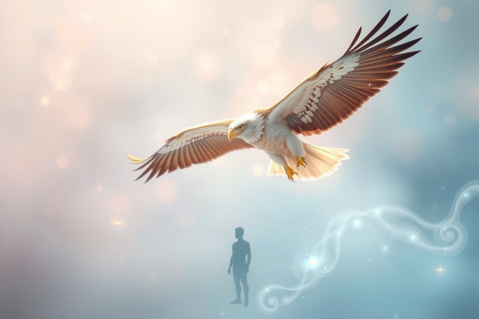 Sognare un'aquila che atterra indica potere e protezione imminenti.