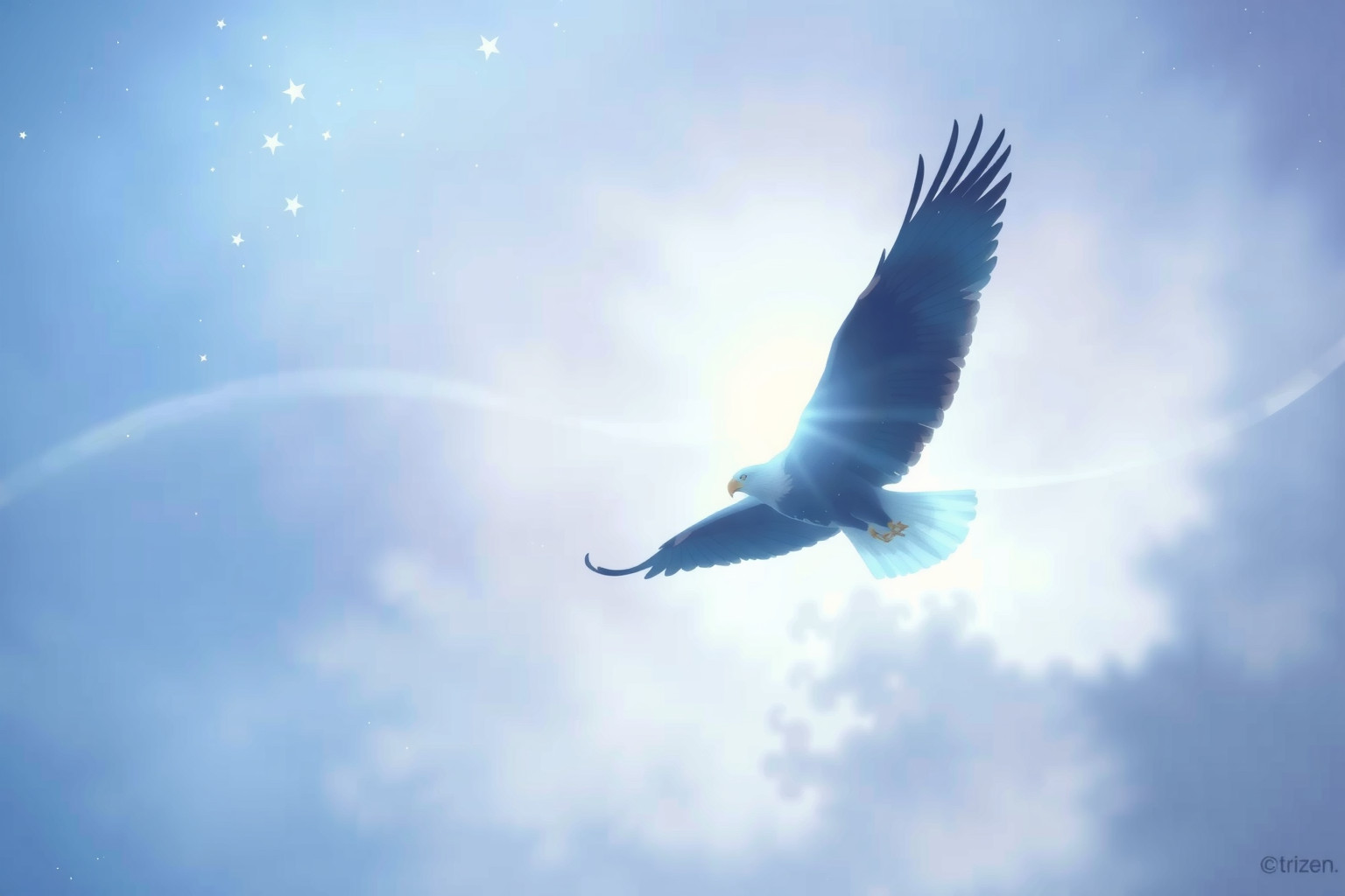 Sognare un'aquila ricorrente simboleggia forza e libertà interiore.