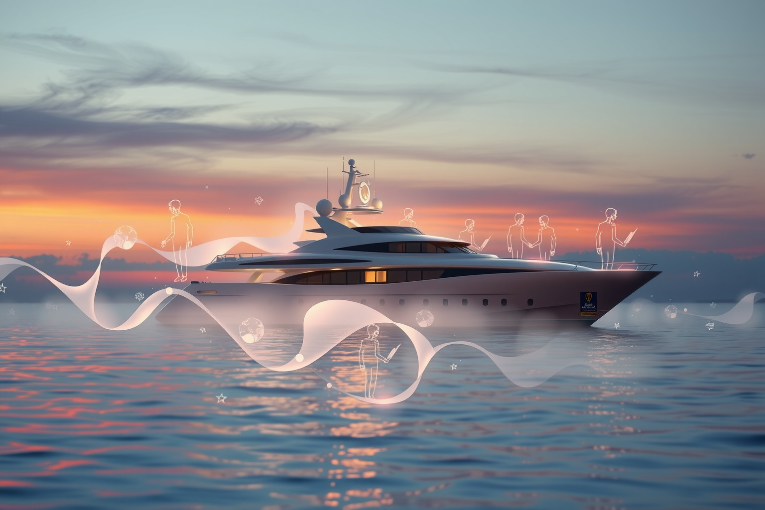 Sognare uno yacht con equipaggio simboleggia collaborazione e supporto reciproco.