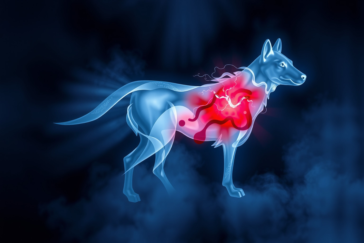 Sognare ulcere sanguinanti sugli animali indica ansie emotive profonde.