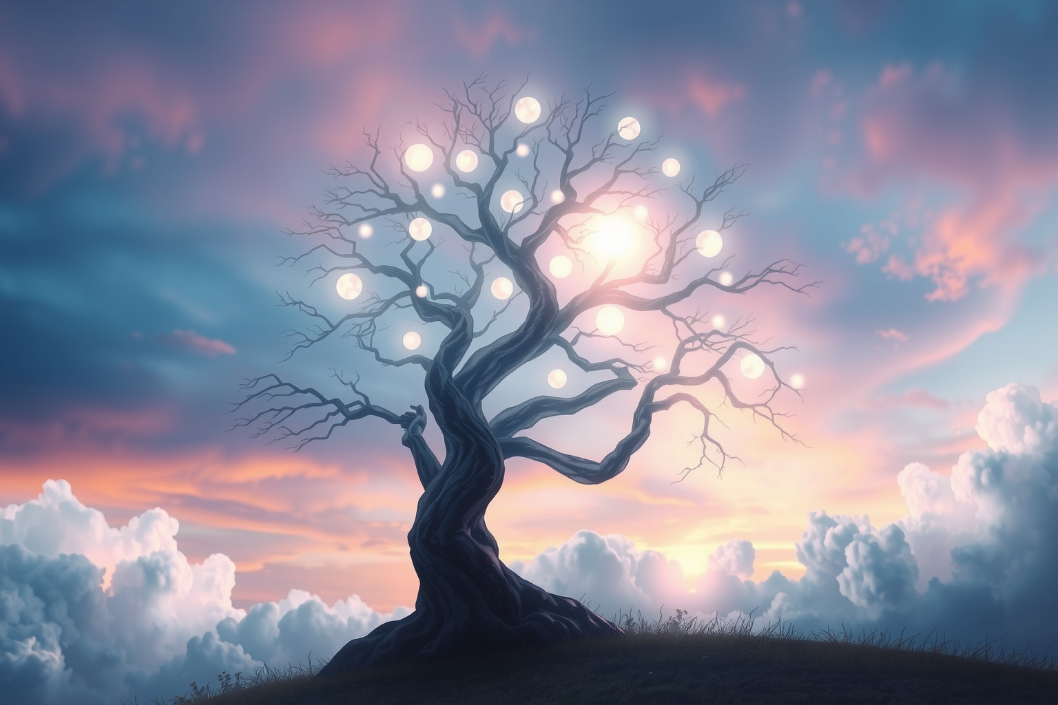Arrampicarsi su un albero simboleggia crescita spirituale e radicamento naturale.