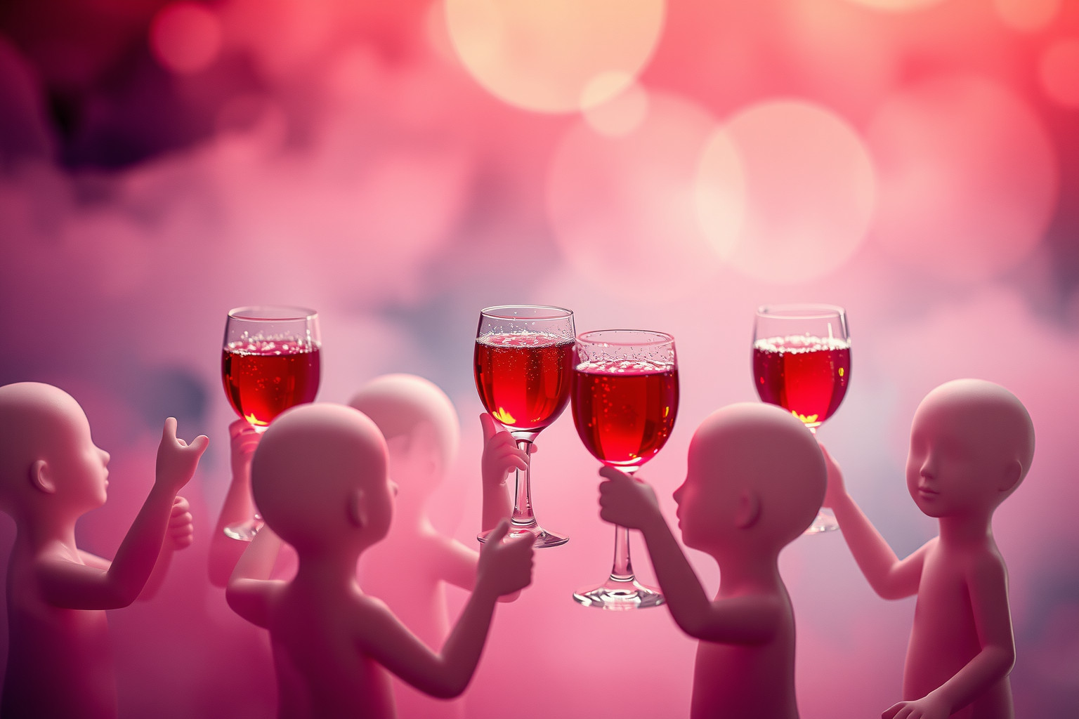 Sognare vino rosso in compagnia simboleggia gioia e connessione sociale.