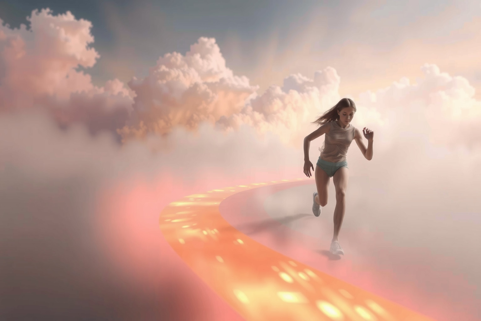 Sognare di correre esausti riflette stress e pesante sovraccarico emotivo.