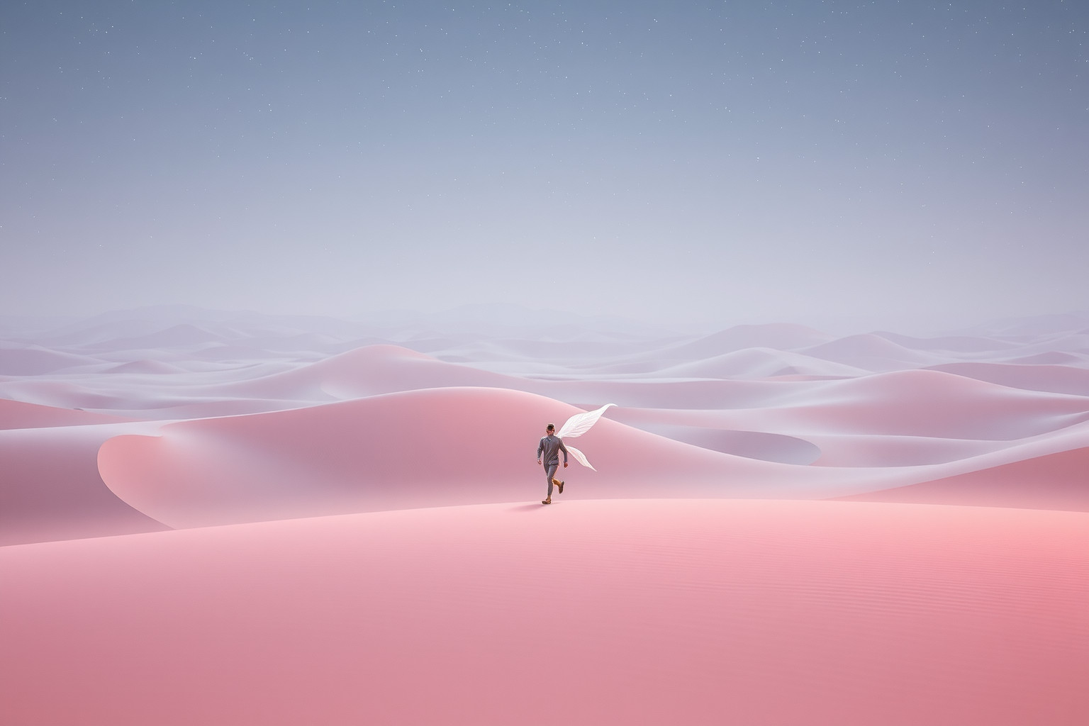 Sognare corsa nel deserto simboleggia isolamento e ricerca interiore.