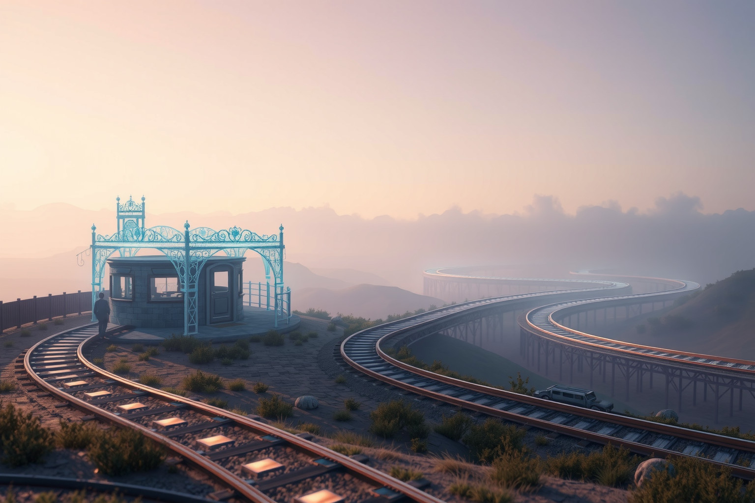 Sognare una stazione simboleggia nuovi inizi e viaggi imminenti.