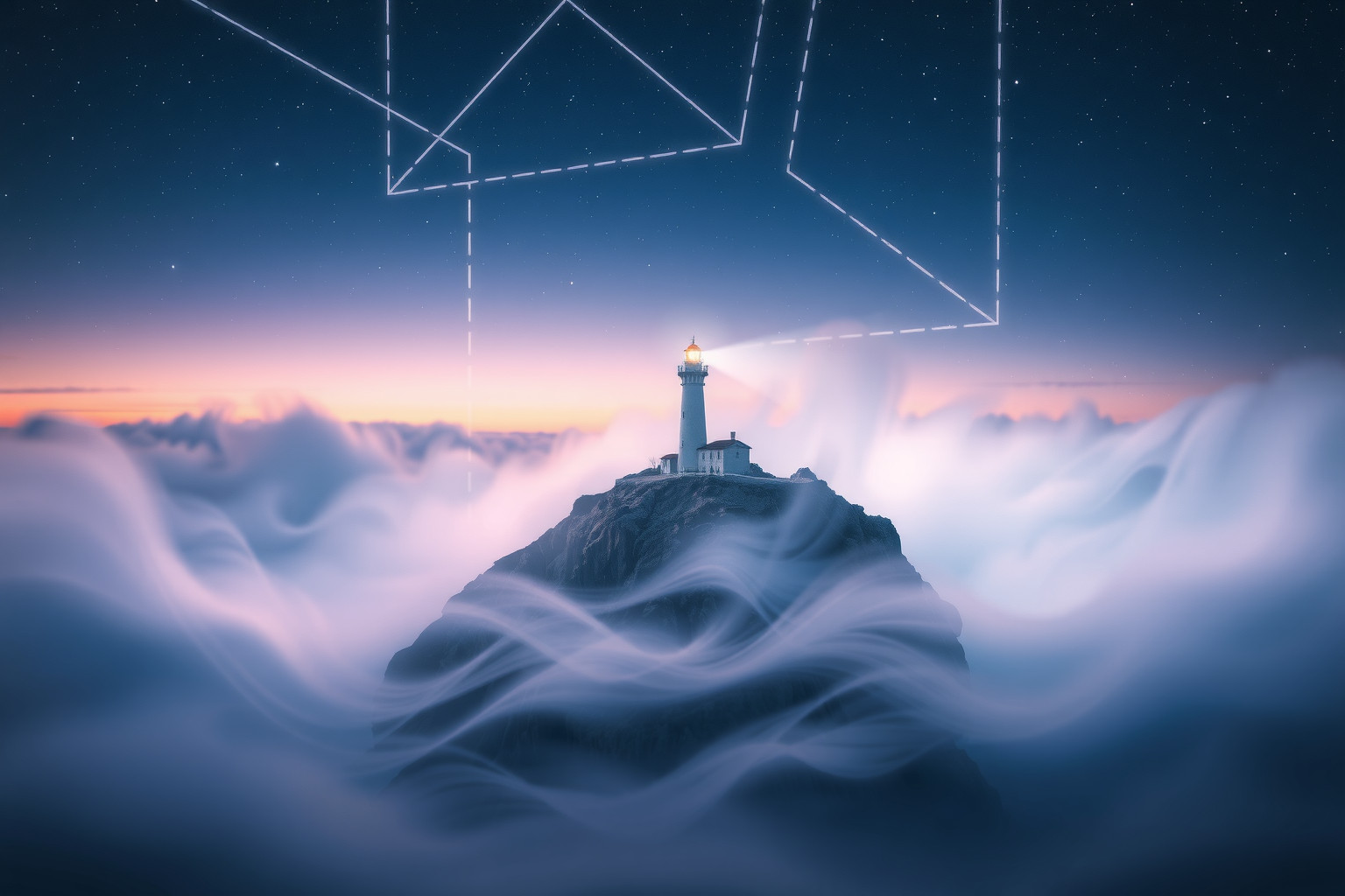 Sognare un faro isolato simboleggia guida e scoperta interiore.