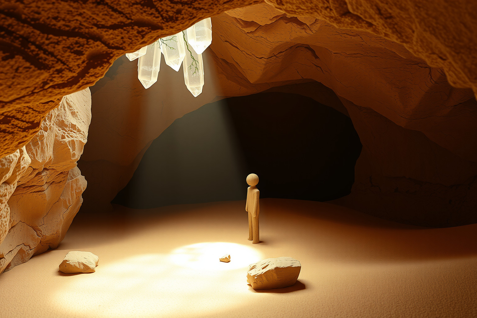 Sognare l'uomo delle caverne riflette desiderio di vita autentica.