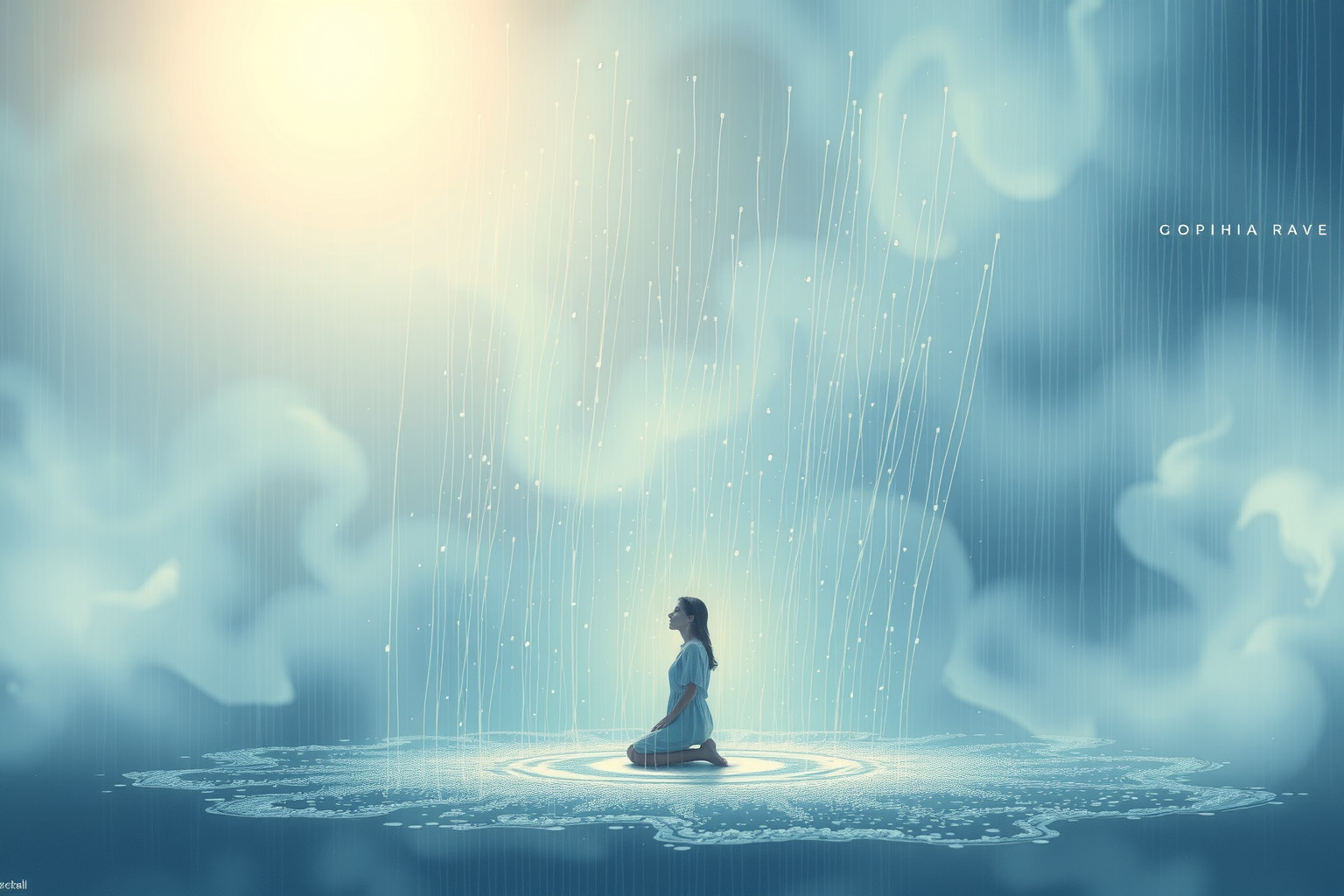 Sognare di pregare sotto la pioggia simboleggia purificazione spirituale profonda.