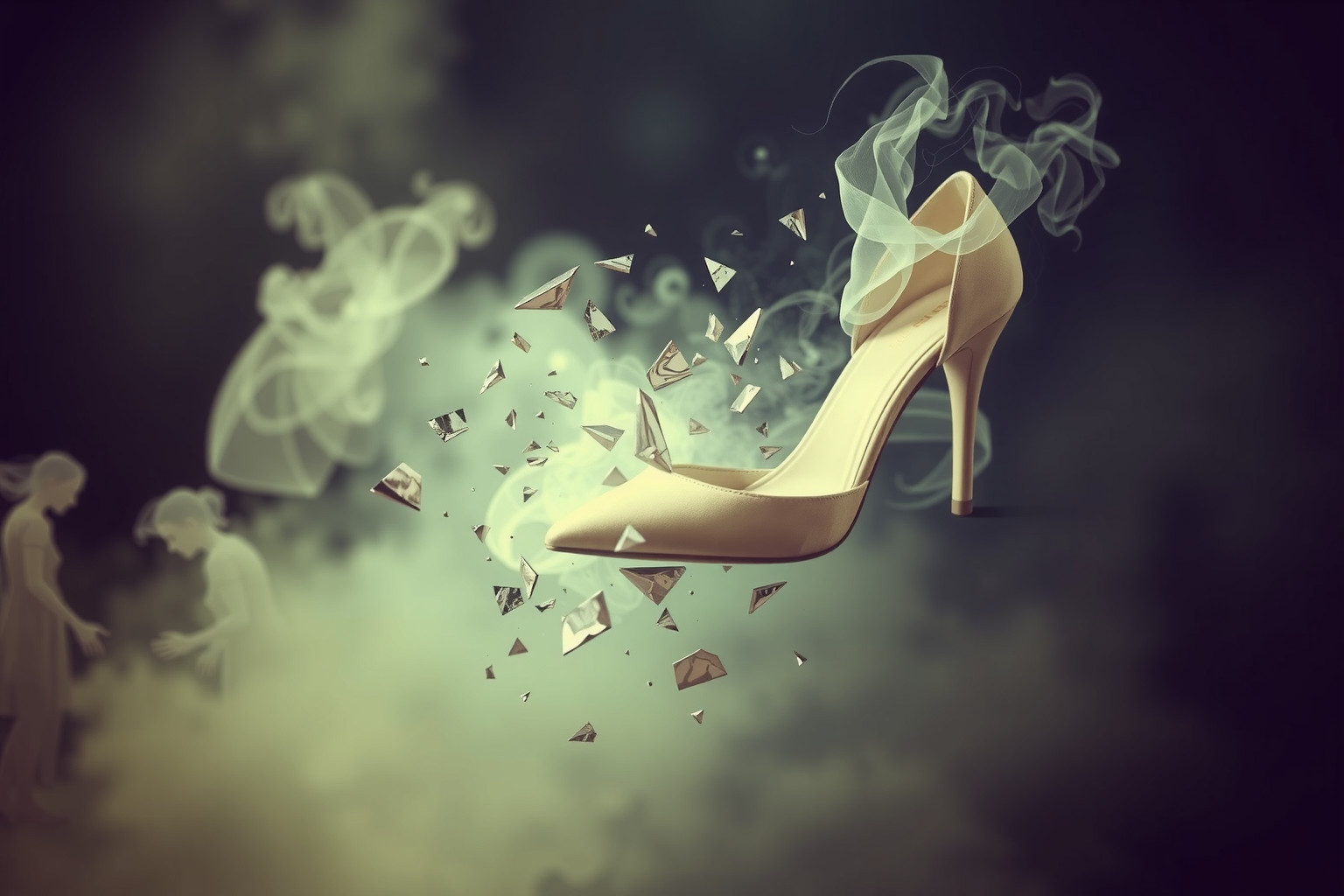 Sognare uno stiletto rotto riflette insicurezza e caos interiore.