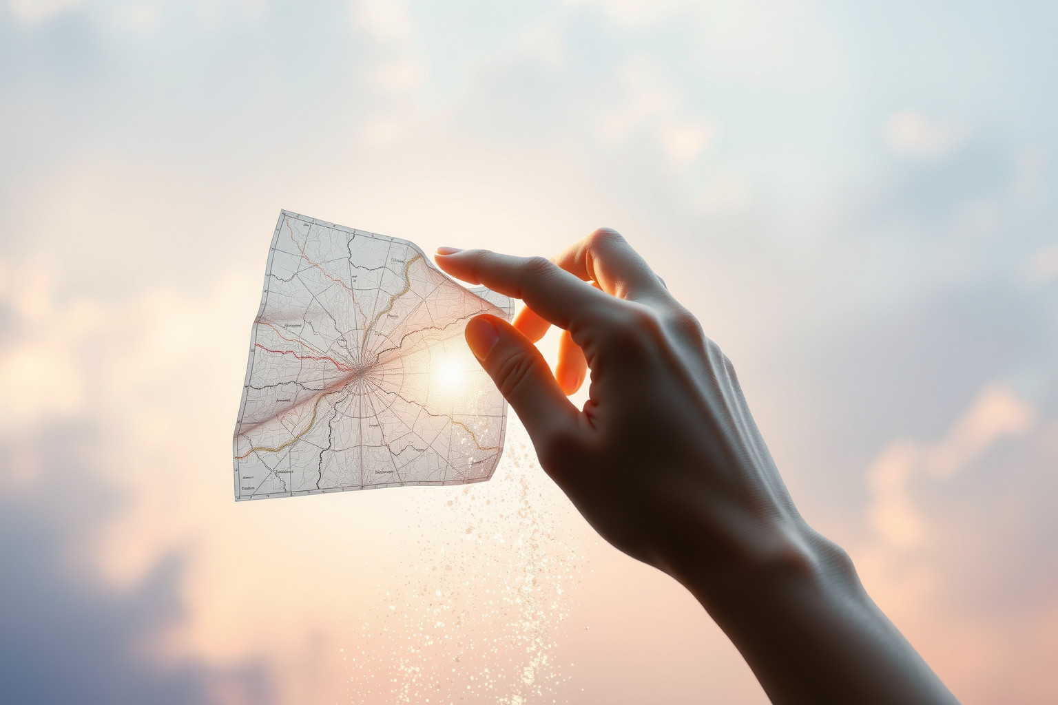 Sognare di strappare una mappa simboleggia perdita di direzione.