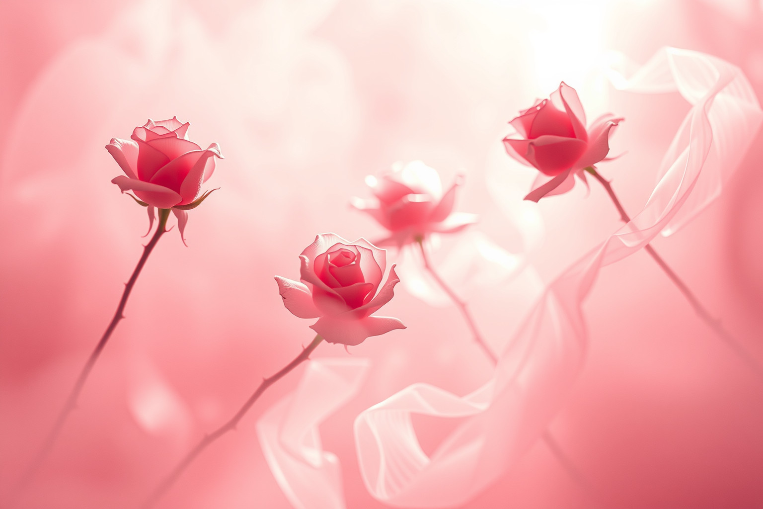 Sognare fiori rosa simboleggia amore dolce e affetto sincero.