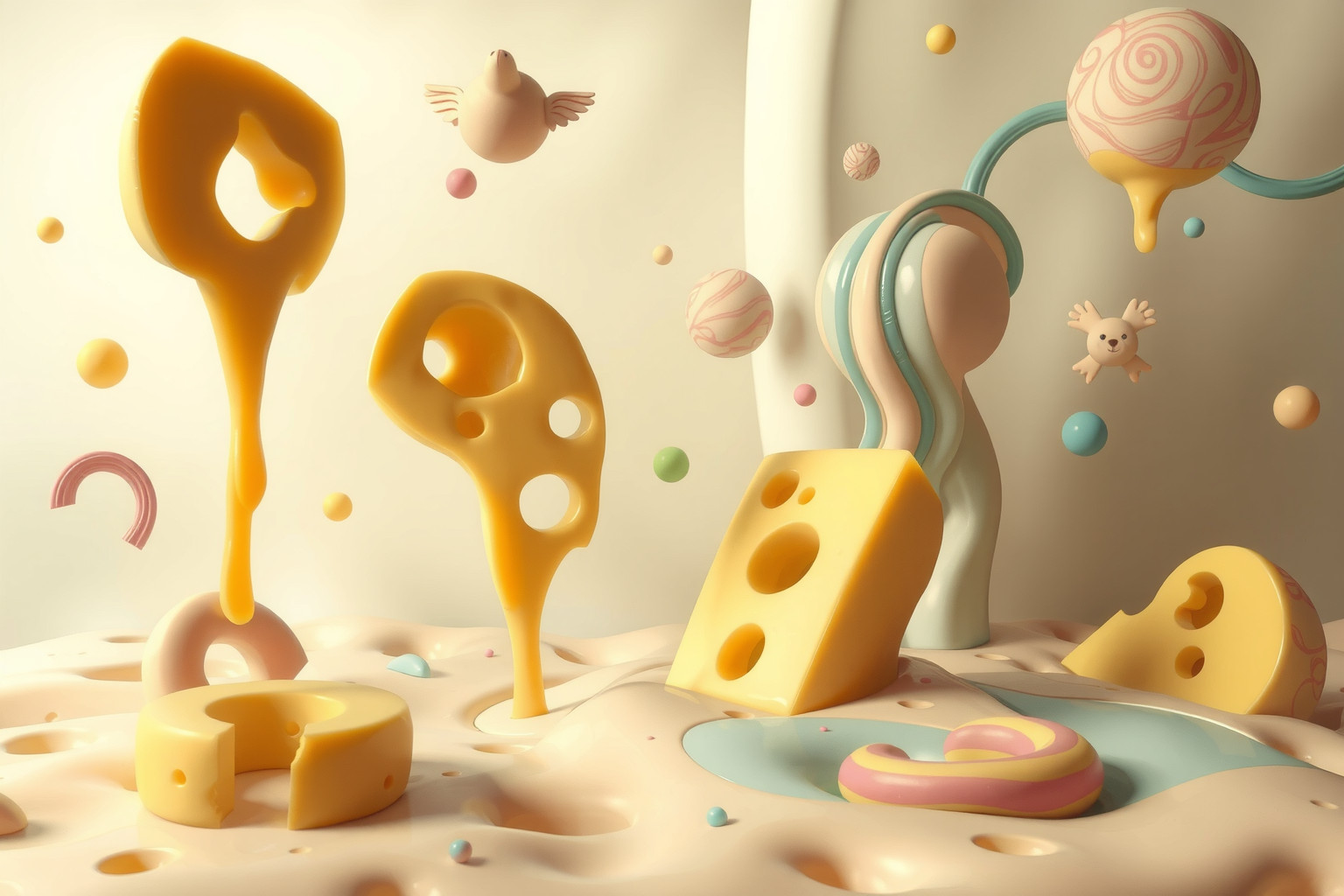 Sognare formaggio svizzero riflette ingegno nascosto e caos creativo.