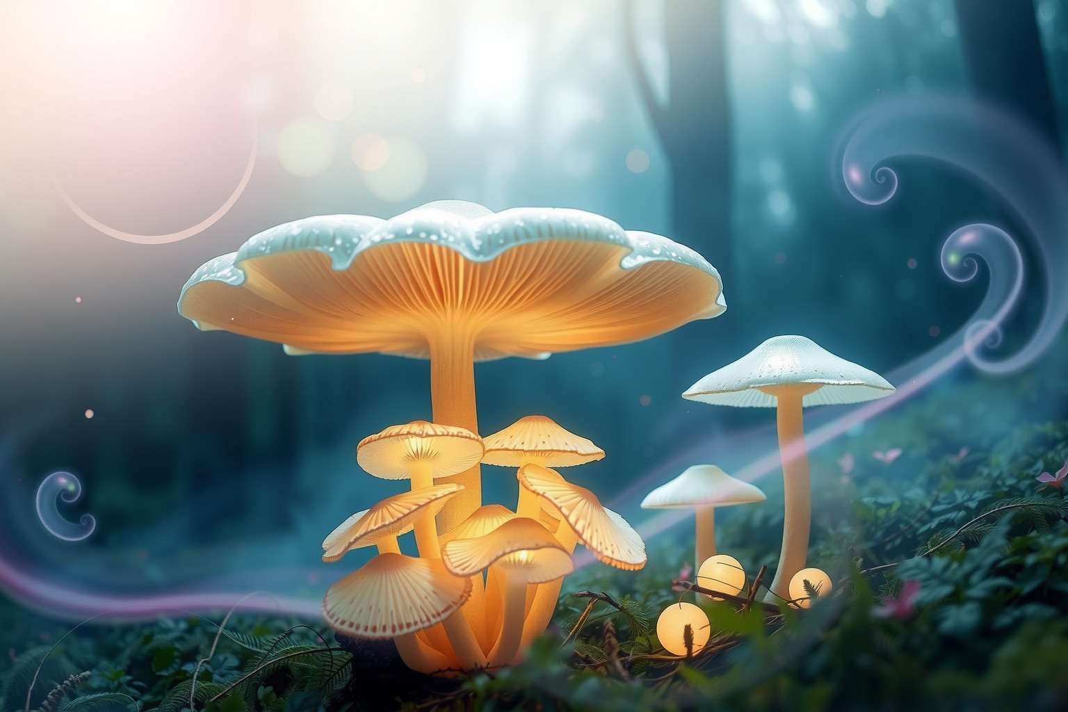 Sognare funghi magici simboleggia trasformazioni misteriose e poteri nascosti.