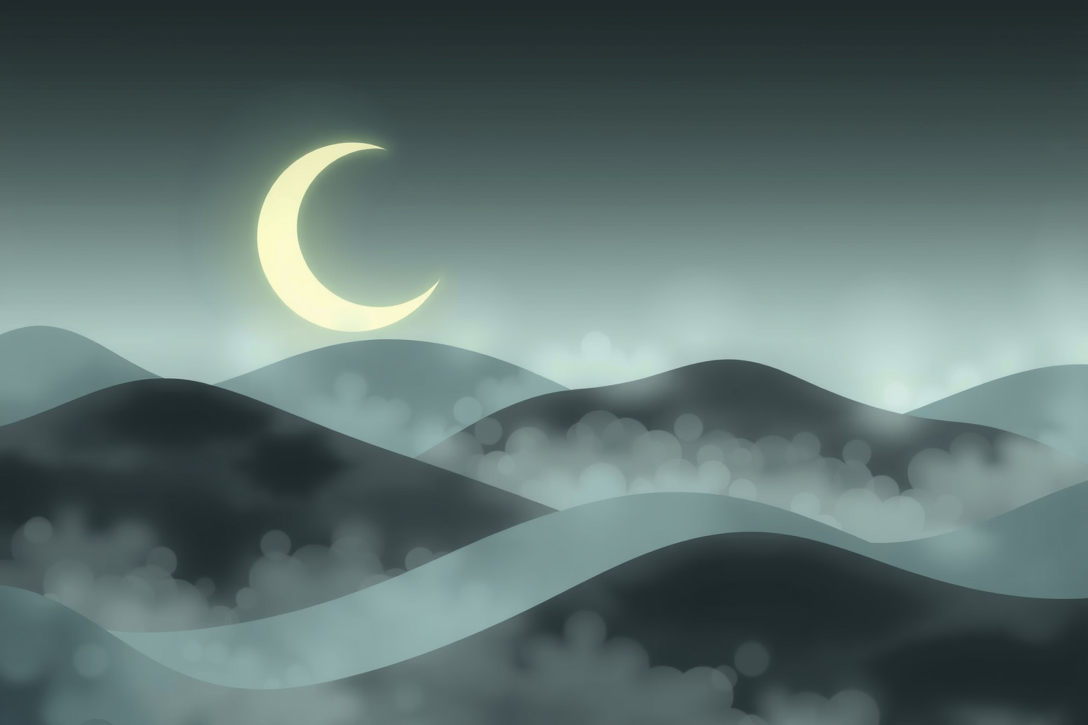 Sognare la luna che sorge simboleggia intuizione e nuovi inizi.