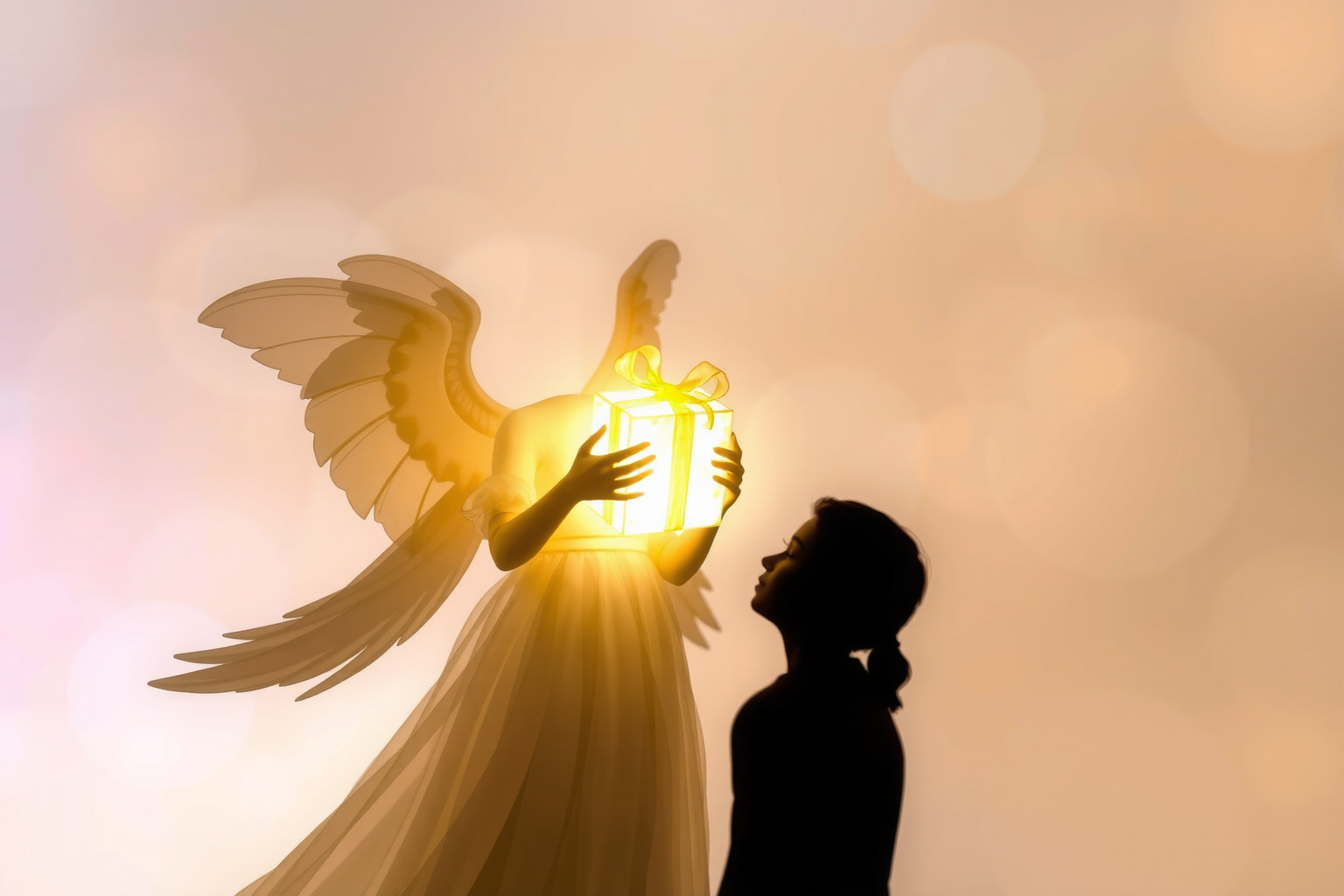 Sognare un angelo custode che dona simboleggia protezione e guida divina.
