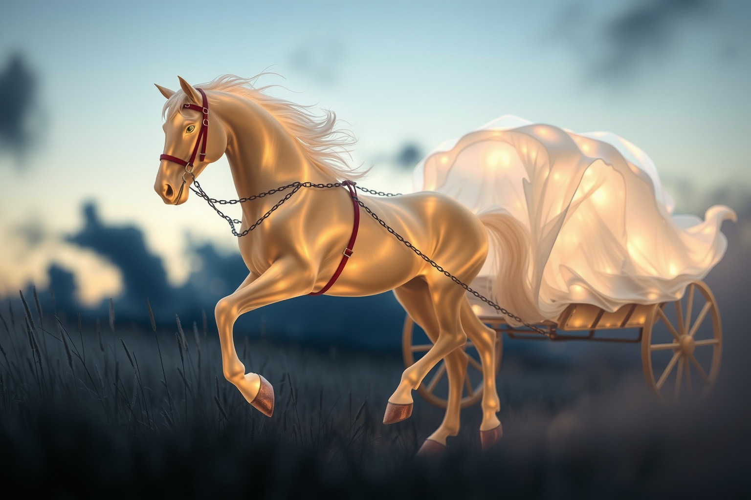 Sognare cavallo con carro simboleggia responsabilità e impegno quotidiano.