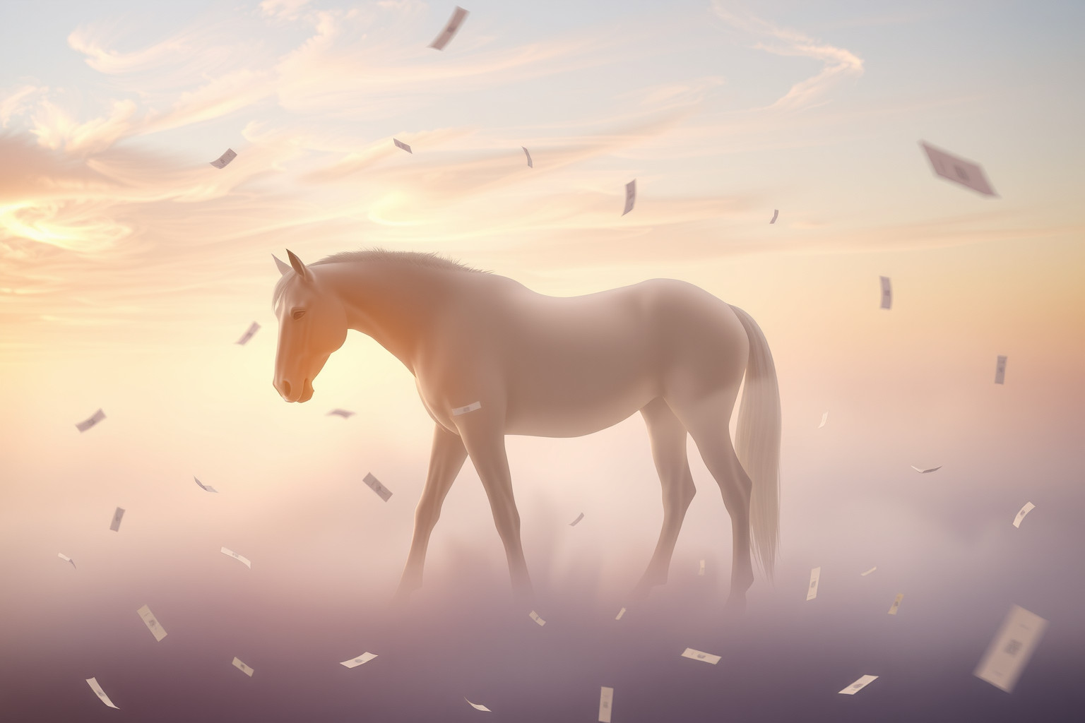Sognare un cavallo postale che si allontana simboleggia opportunità perse.