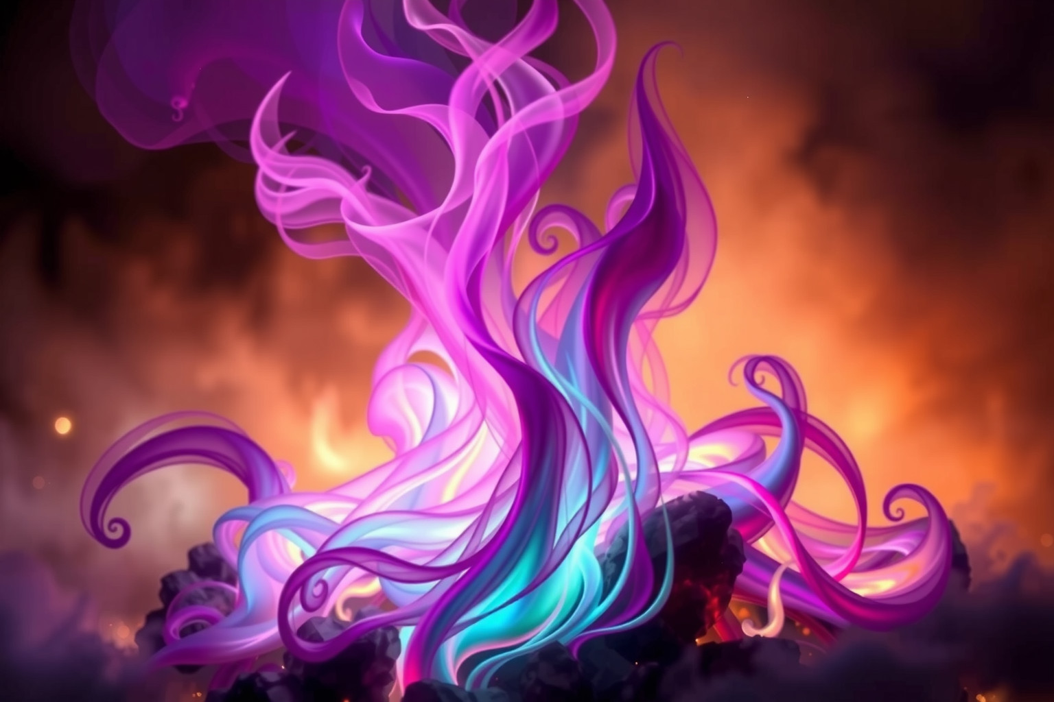 Sognare fuoco colorato riflette emozioni confuse e profonde interiori.
