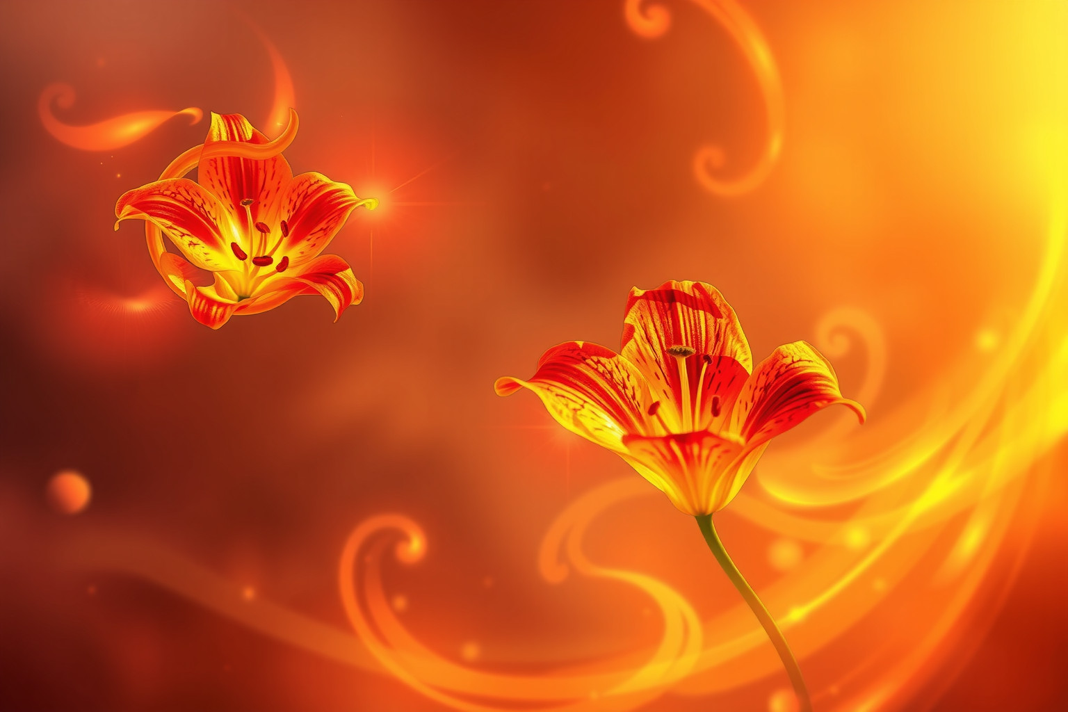 Sognare un giglio di fuoco illumina trasformazioni spirituali profonde e intense.