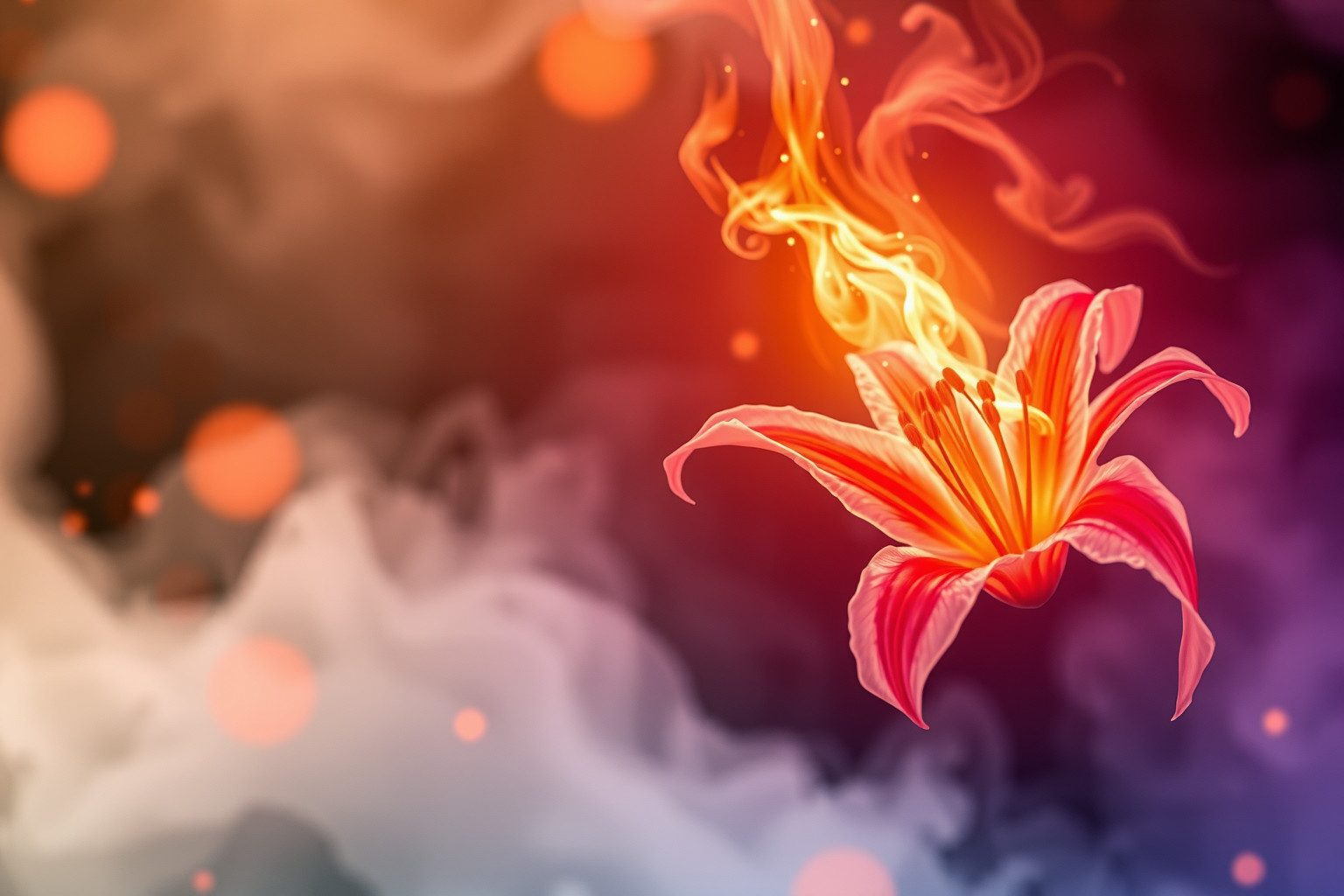Sognare un giglio di fuoco può rivelare passioni passate intense.