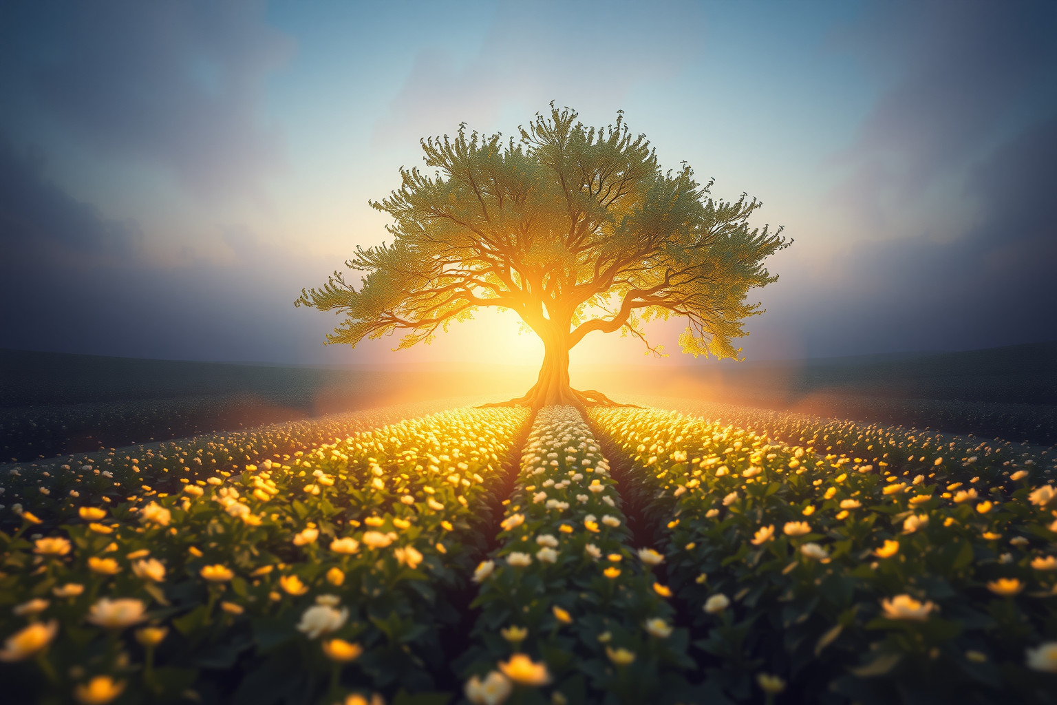 Sognare trifoglio e albero simboleggia radicamento e stabilità interiore.
