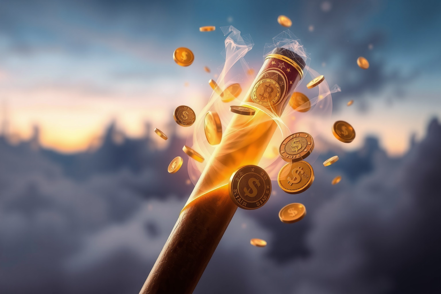 Sognare un sigaro spesso simboleggia prosperità e successo economico.