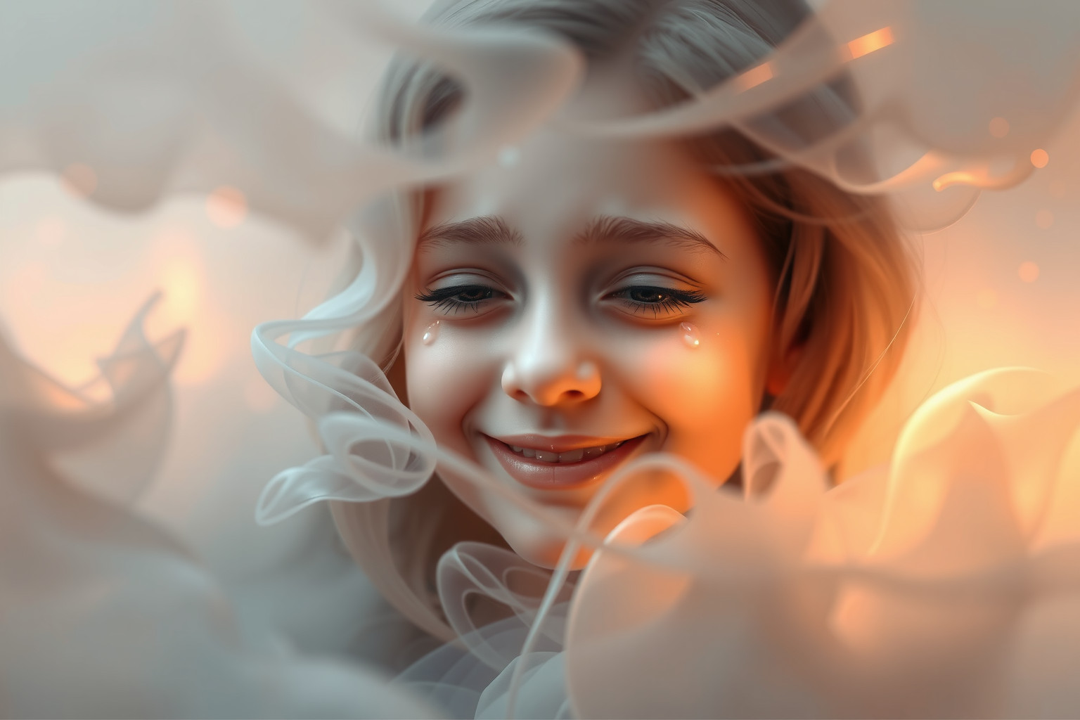 Sognare un sorriso che diventa pianto indica emozioni contrastanti nascoste.