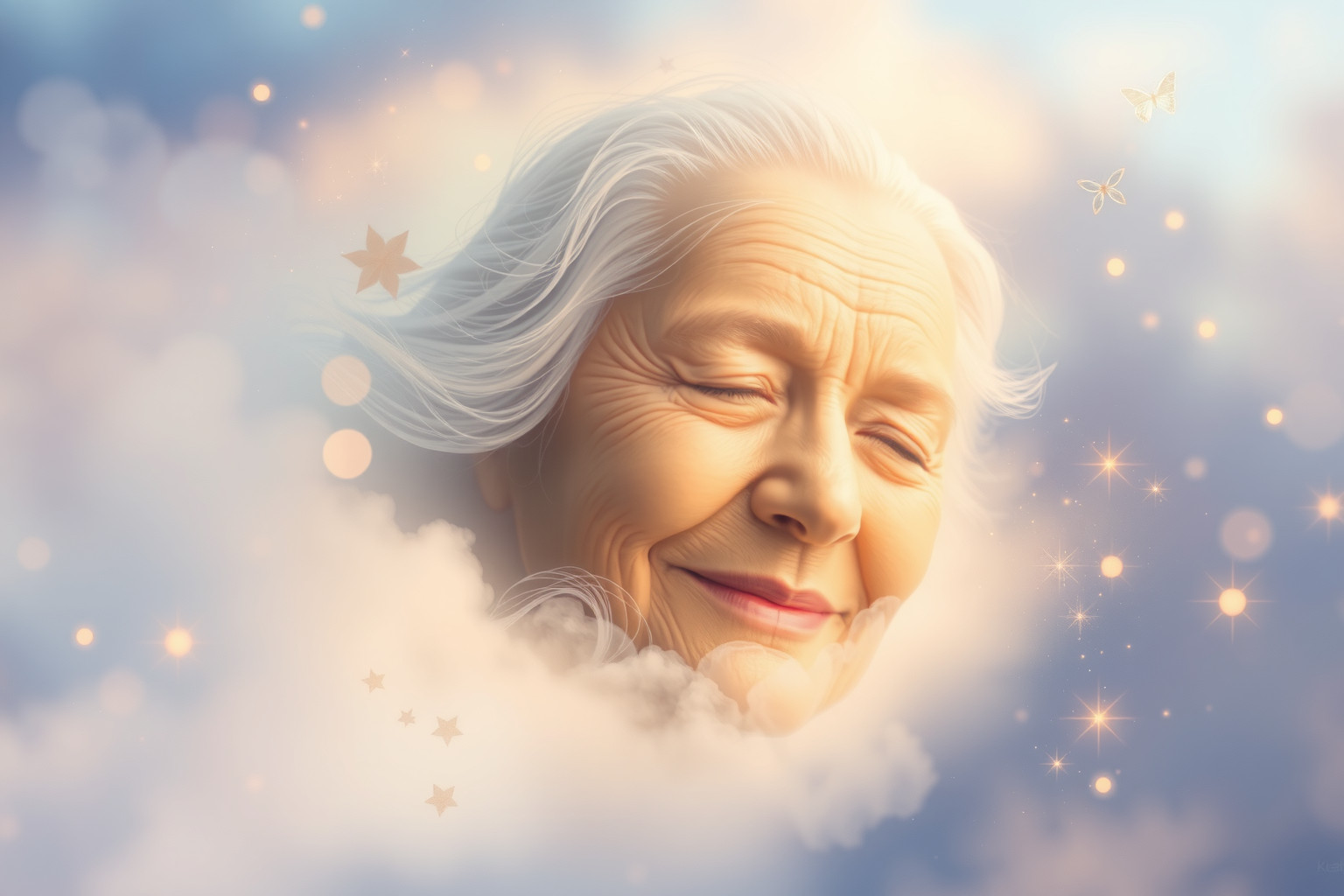 Sognare il sorriso di un anziano simboleggia saggezza e serenità interiore.