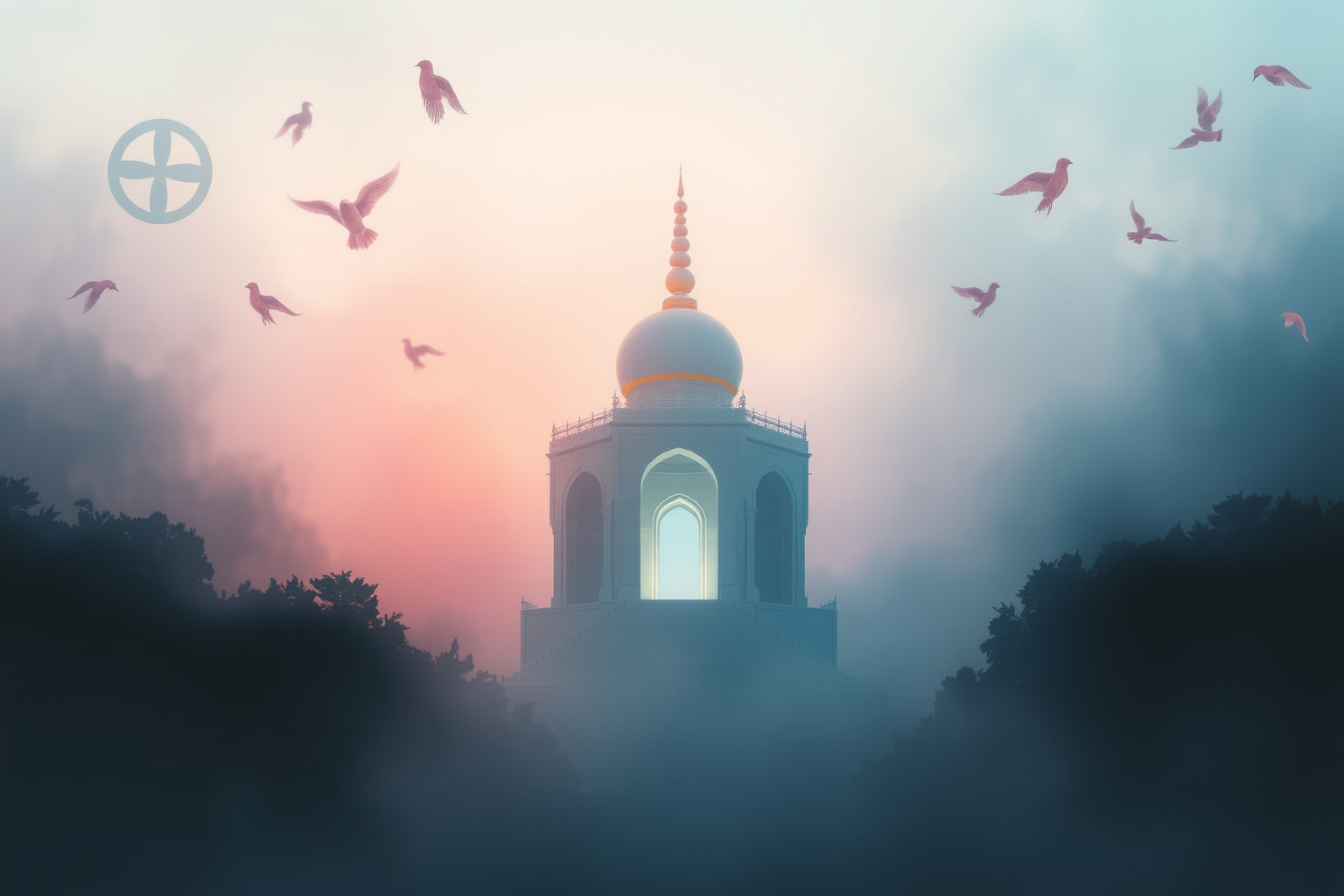 Sognare un tempio silenzioso simboleggia pace interiore e spiritualità profonda.