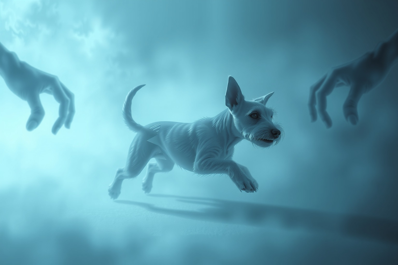 Sognare un terrier aggressivo riflette paure di tradimenti imminenti.