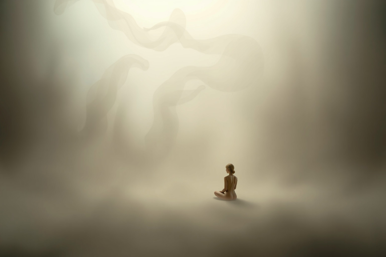 Sognare il vuoto silenzioso invita a profondi momenti di introspezione.